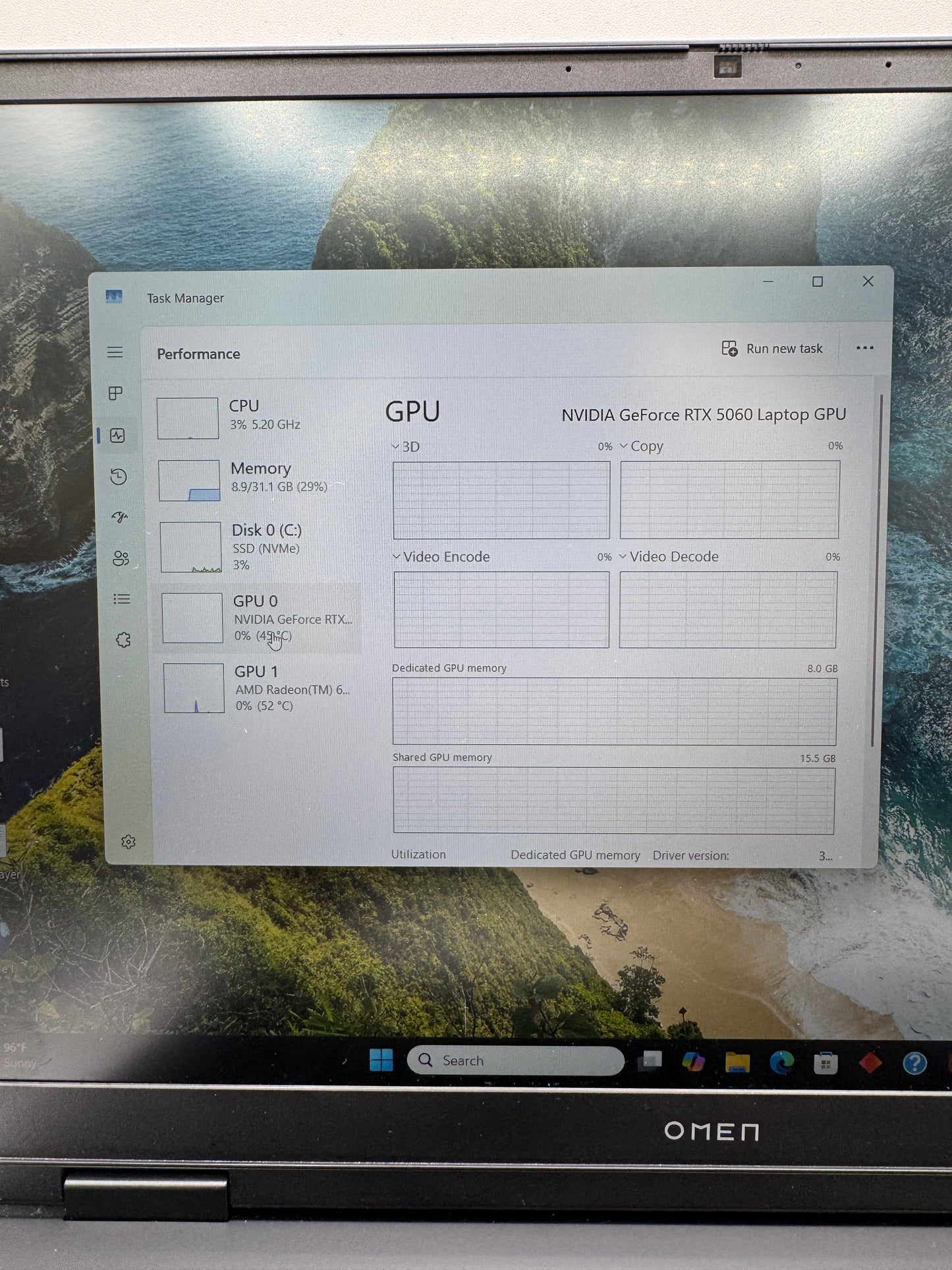HP Omen 16-ap0053dx 16" Ryzen 9 8940HX 2.4GHz 32GB RAM 1TB SSD GeForce RTX 5060