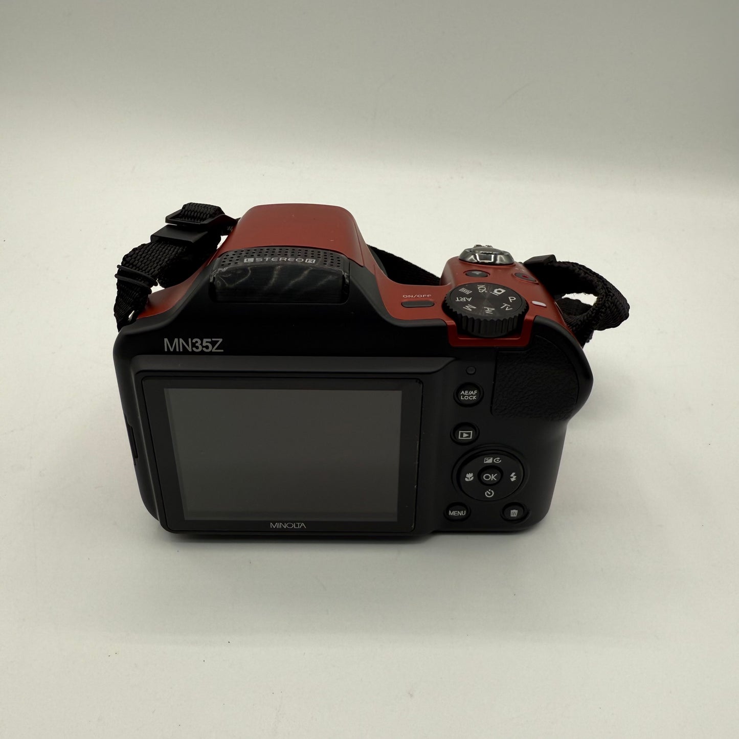 Minolta MN35Z 20MP 35X Optical Zoom Digital Camera Red Tested