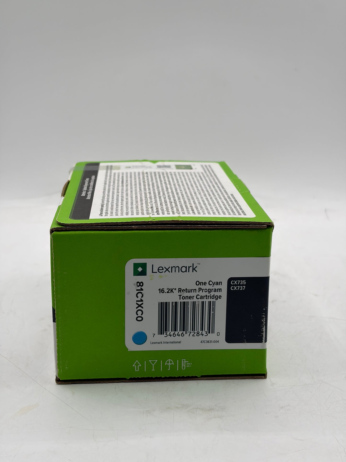 Lexmark Genuine 81C1XC0 Cyan High Yield Toner Cartridge - BRAND NEW SEALED