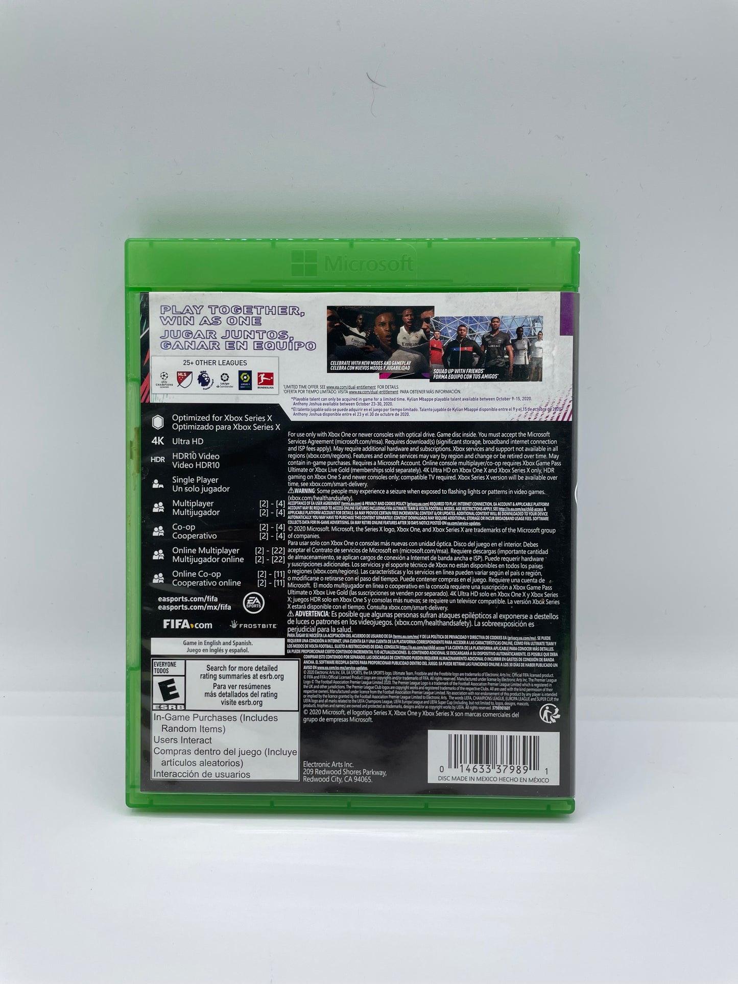 Xbox One FIFA 21 Game - Used With Box, Free Shipping & Returns!