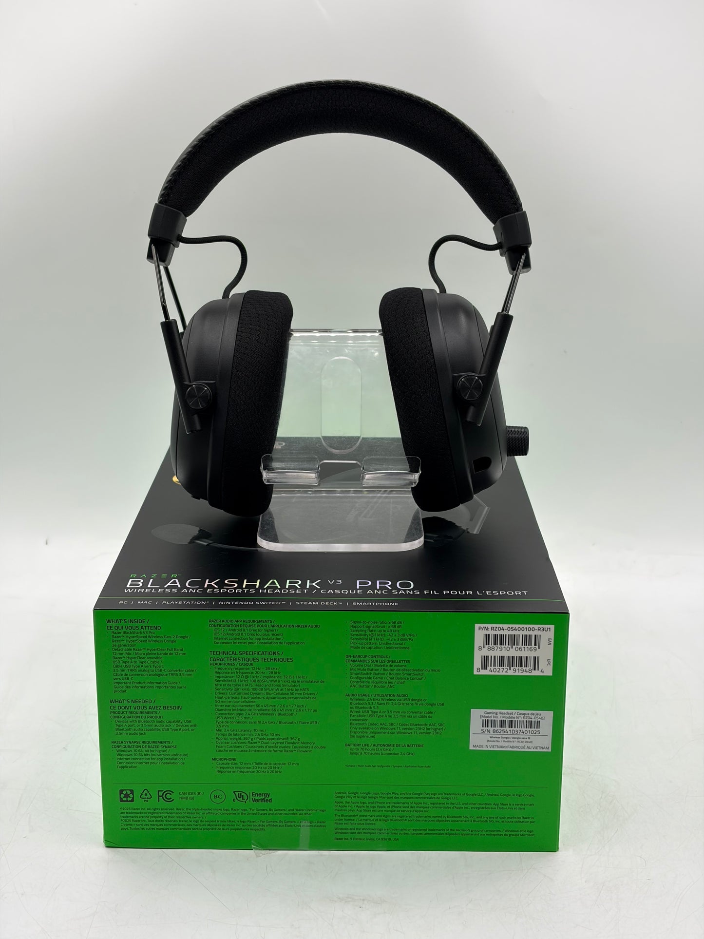 Razer BlackShark V3 Pro RZ04-0540 ANC Bluetooth Over-the-Ear Gaming Headset