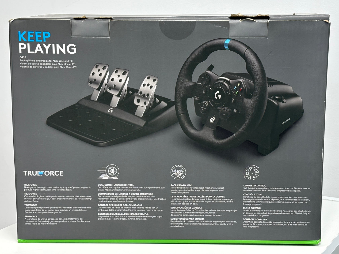 Logitech G923 TRUEFORCE Force Feedback Racing Wheel & Pedals USB Xbox/PC