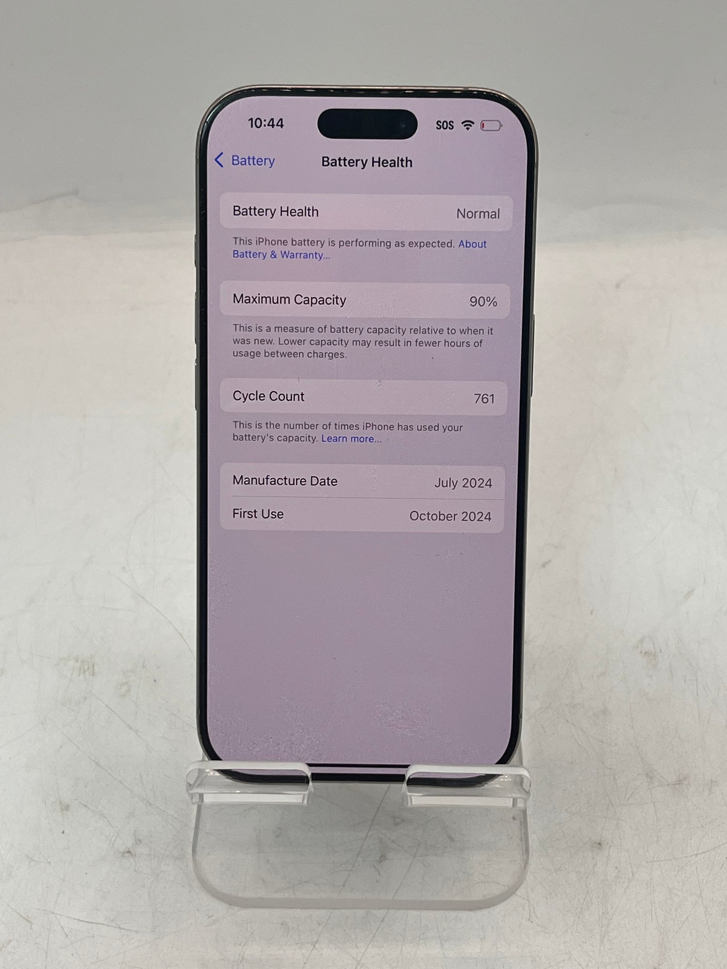 T-Mobile Apple iPhone 16 Pro MYMK3LL/A A3083 256GB -Silver
