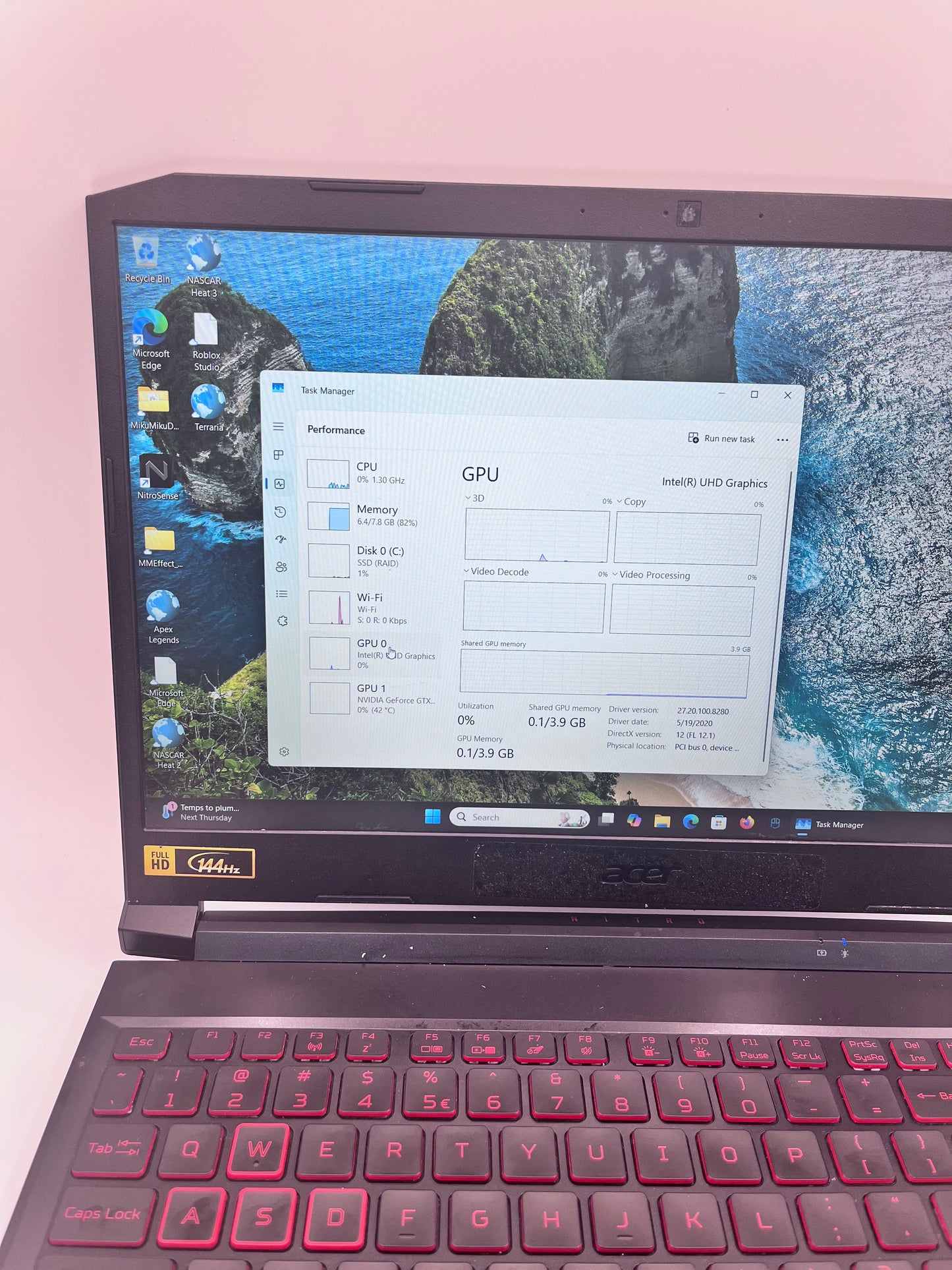 Acer Nitro 5 N20C1 15-inch Core i5 GTX 1650 Laptop - Black