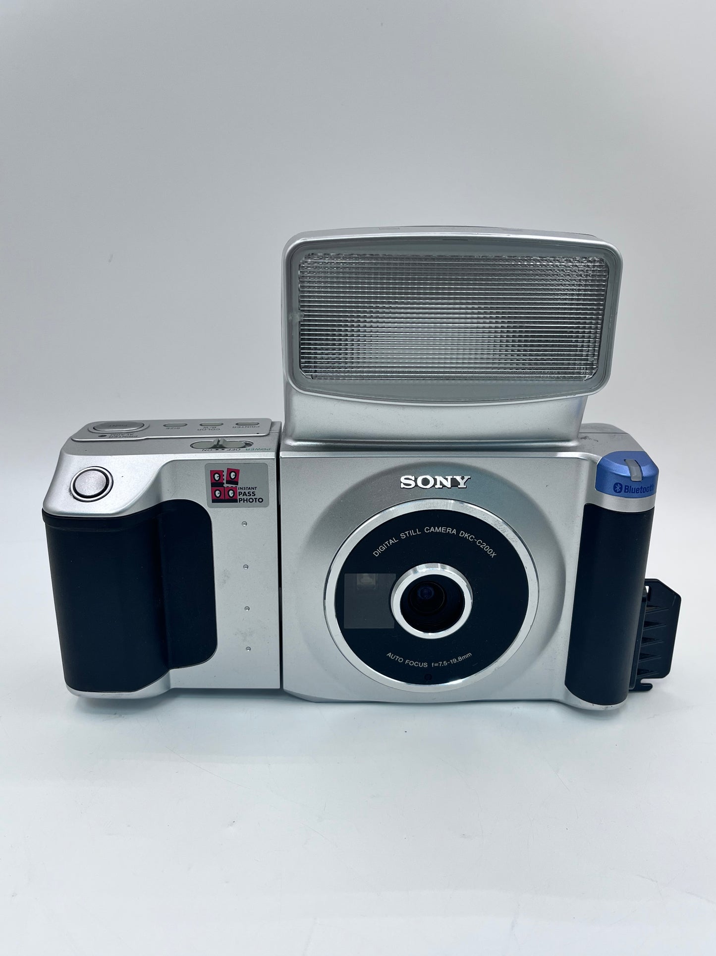 Sony DKC-C200X Instant Passport Photo Digital Camera with 4 Print Packs - Silver