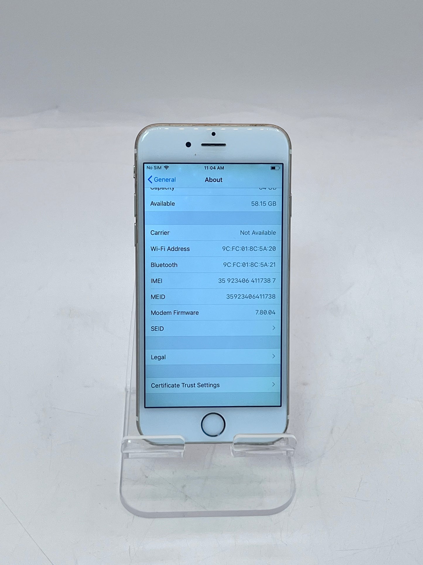 Unlocked Apple iPhone 6 MG652LL/A A1549 4.7" 64GB - Rose Gold