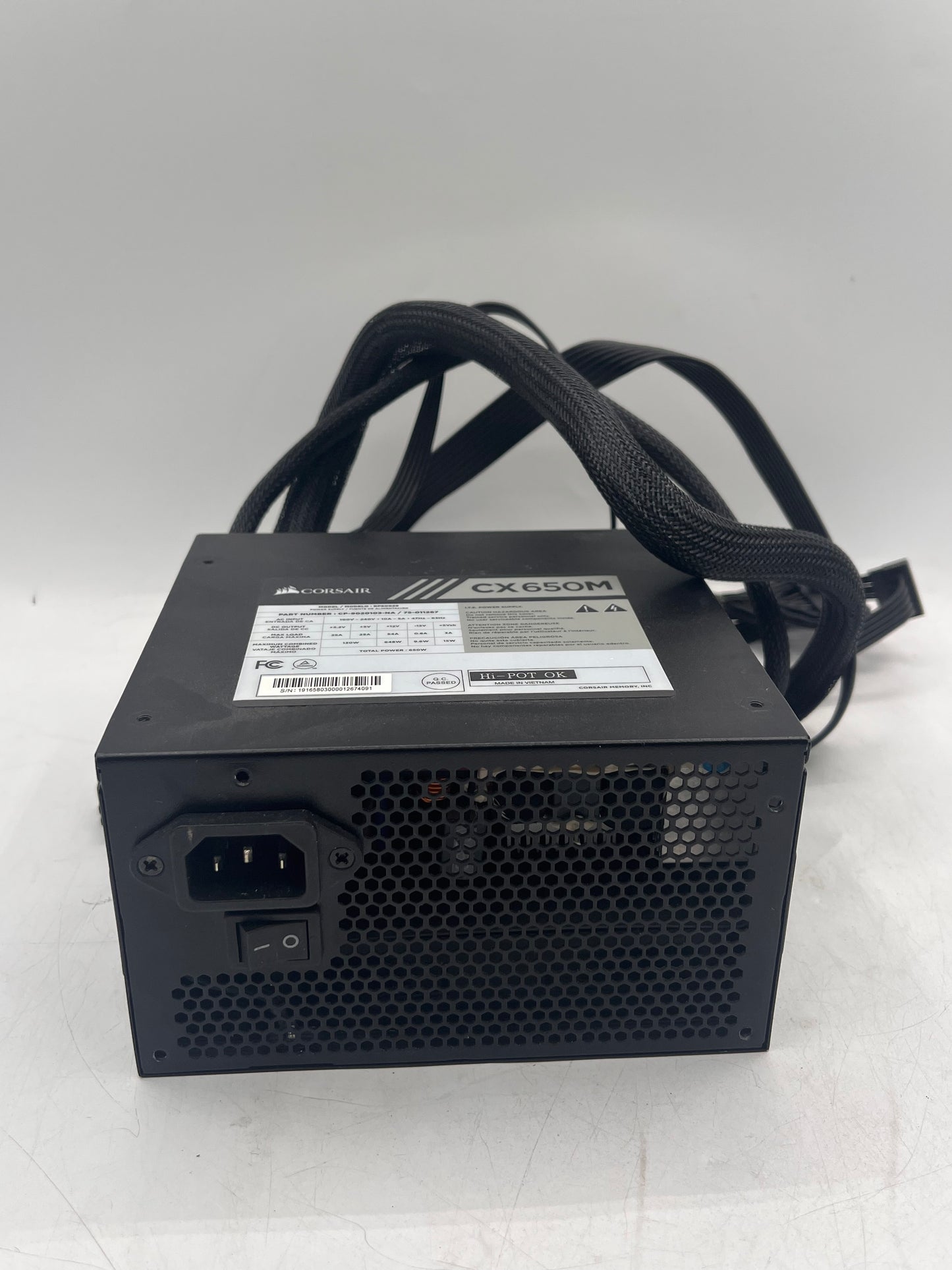 Corsair CX650M 650W Modular ATX Power Supply - Black