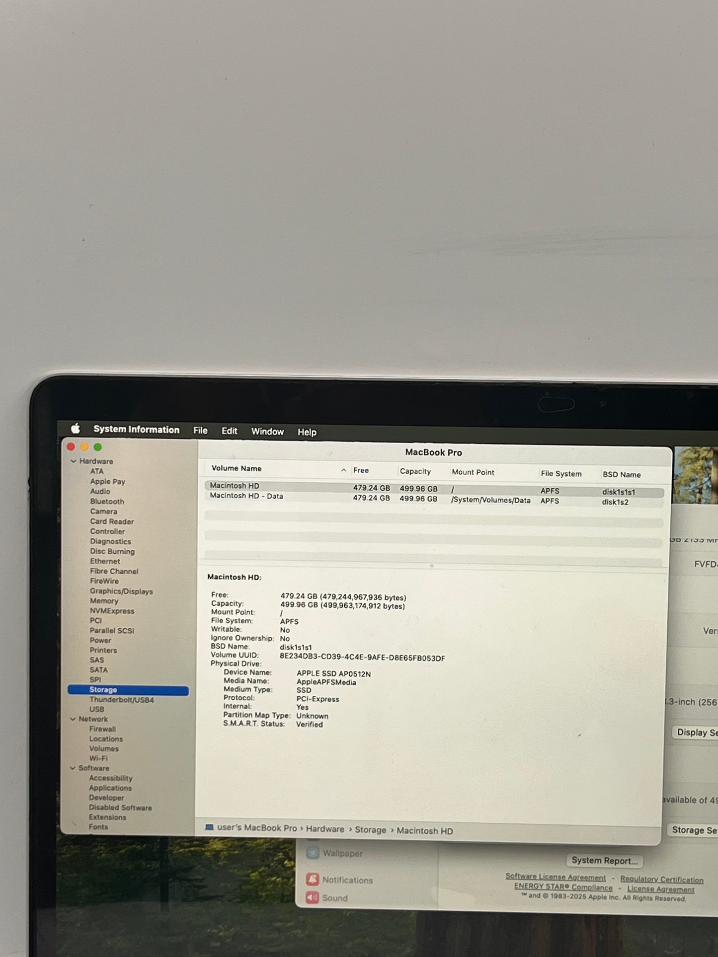 2020 Apple MacBook Pro 13" 8GB  512GB A2289 Laptop 512GB Silver Free Shipping