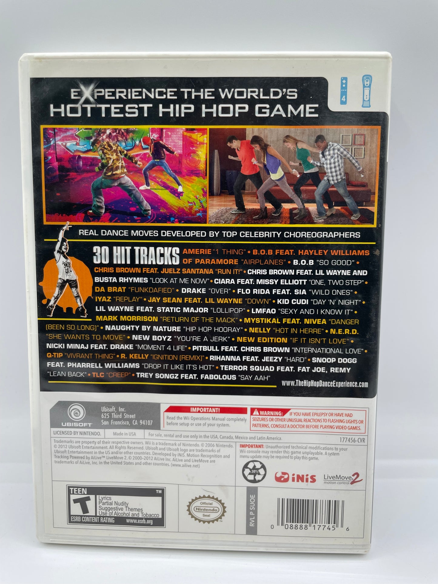The Hip Hop Dance Experience (Nintendo Wii, 2012) Tested with Manual
