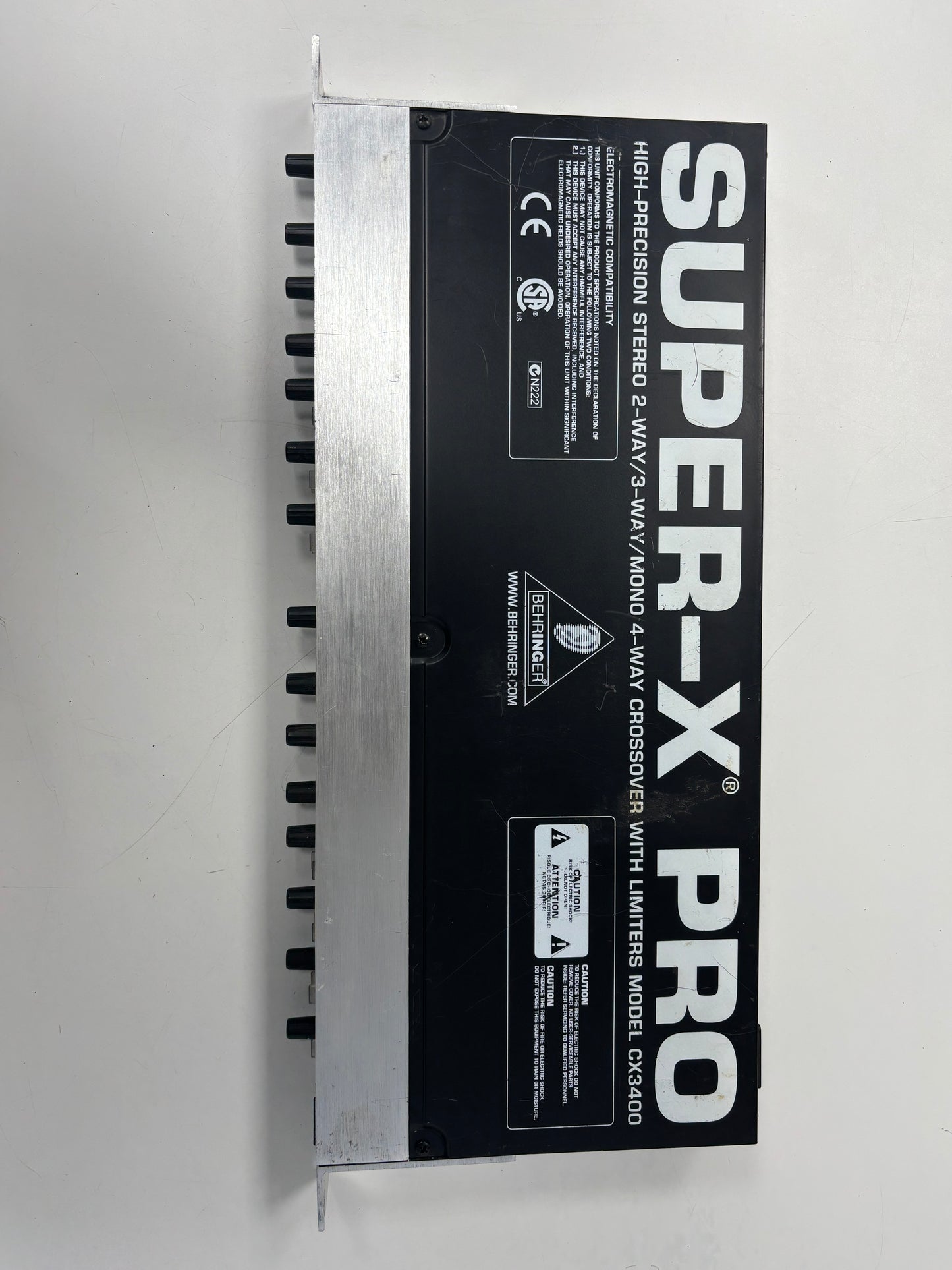 Behringer Super-X Pro CX3400 2/3-Way Stereo & 4-Way Mono Crossover