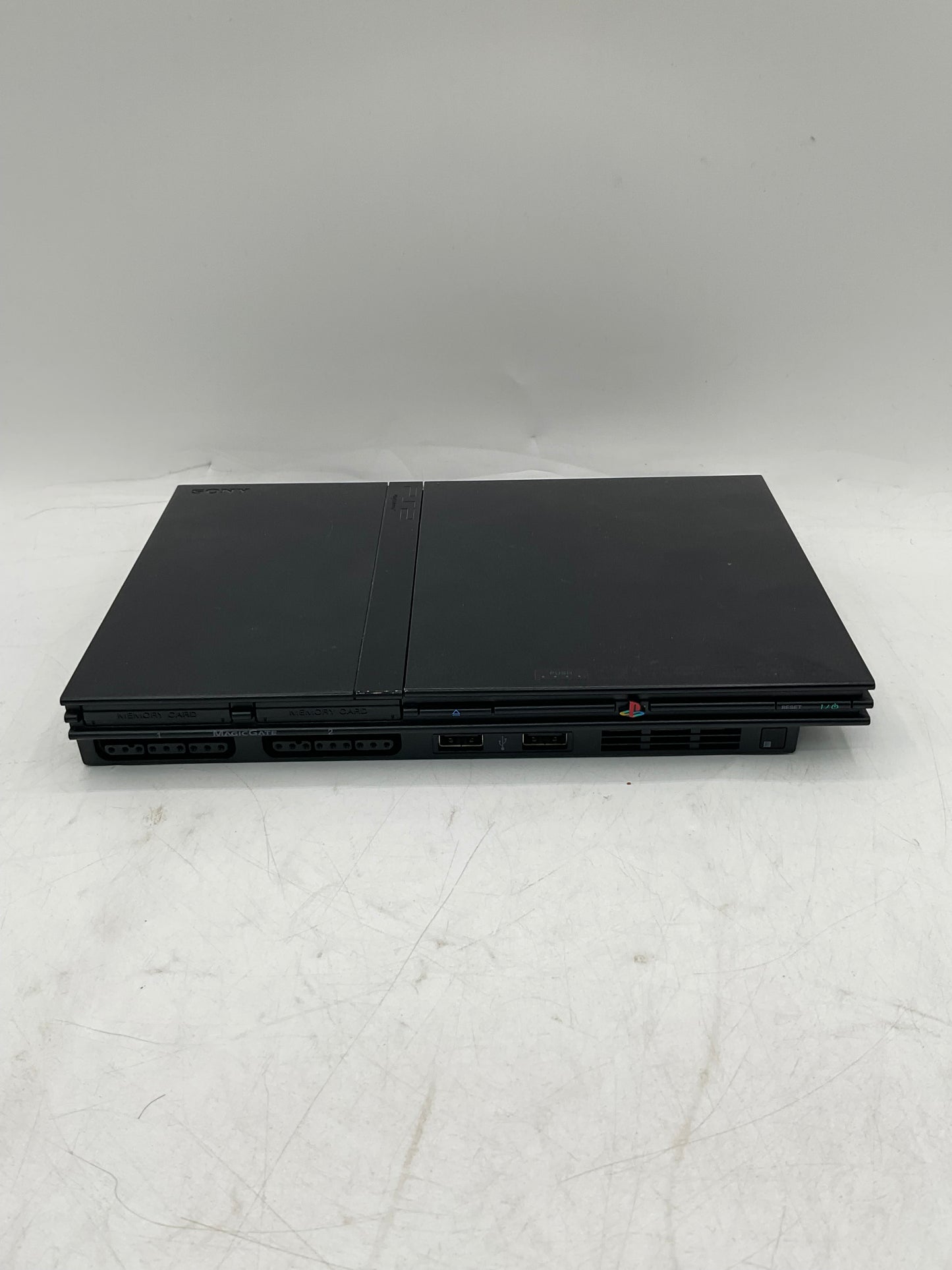 Sony PlayStation 2 Slim (SCPH-7001) Black Tested w/ 2 Controllers Free Shipping