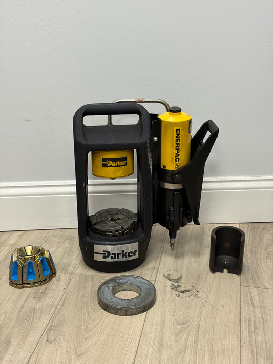 Parker Mini-Krimp Portable Hose Air Over Hydraulic Crimper 94C-002-PFD W/ Extras