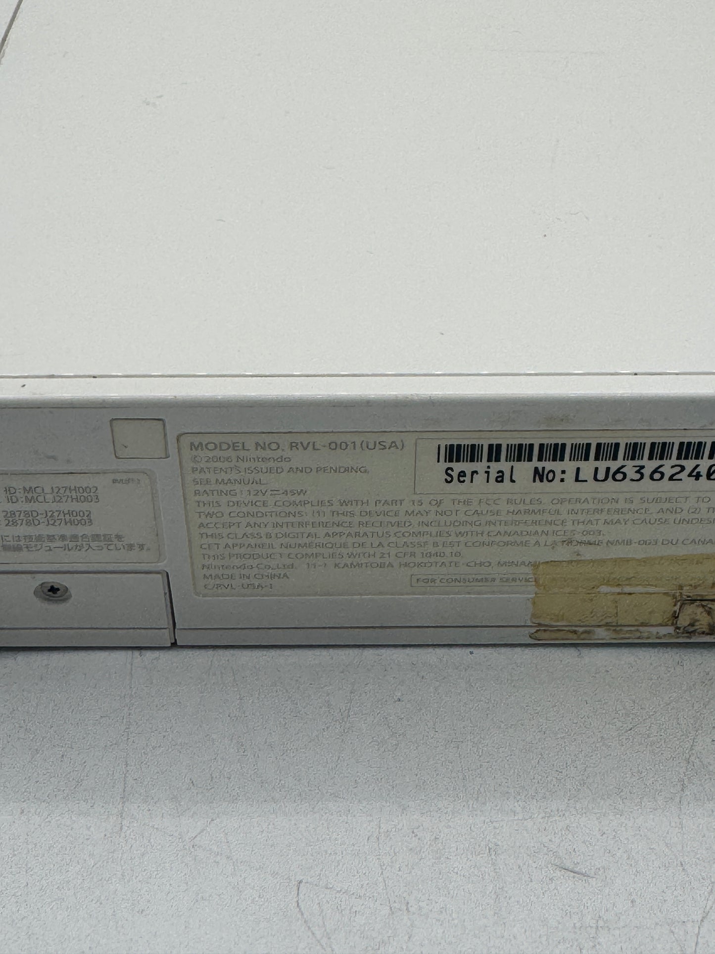 Nintendo Wii RVL-001 White Console Tested with Extras Free Shipping