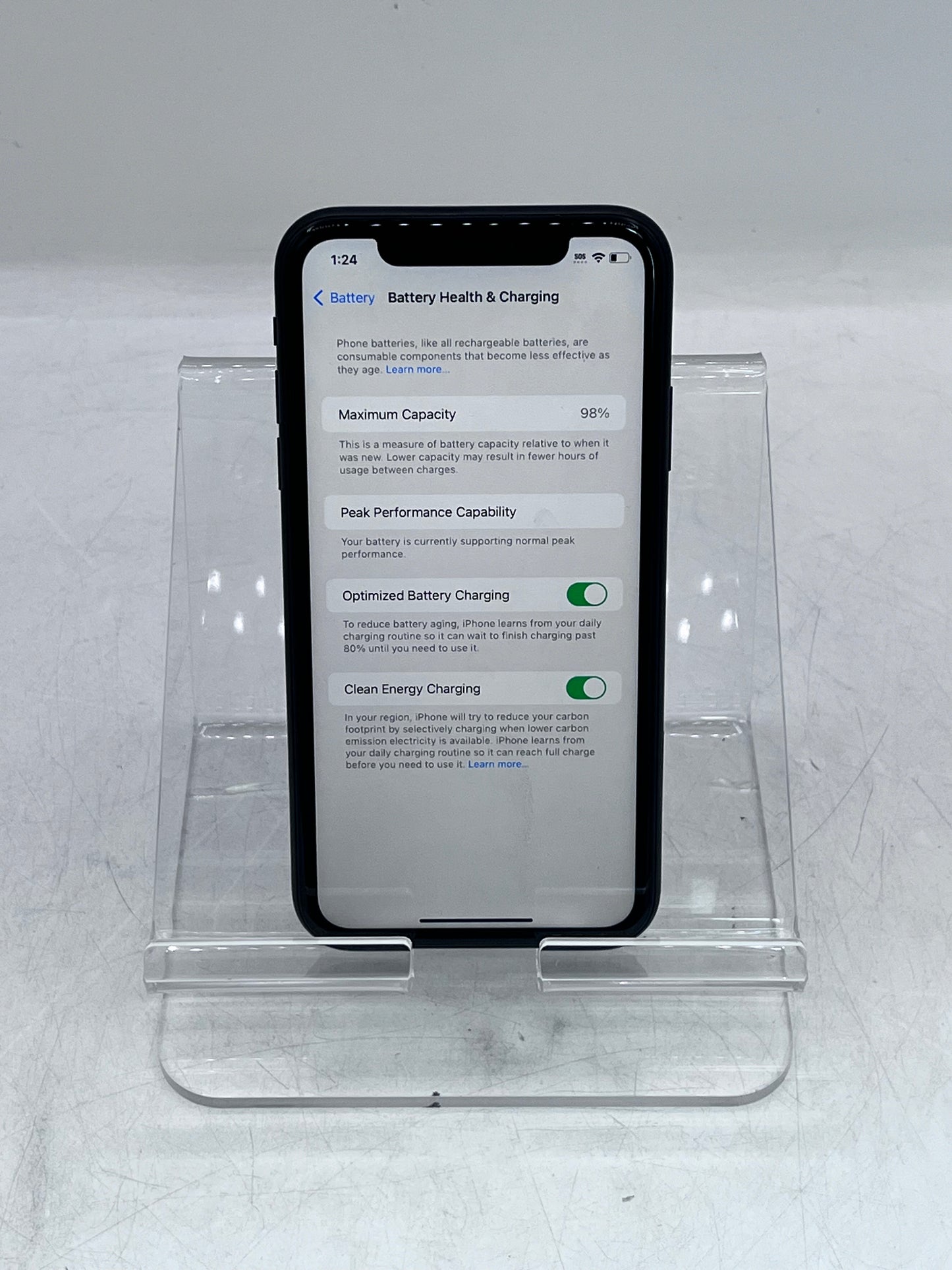 Unlocked  Apple iPhone XR MT3K2LL/A A198464GB Black - Black