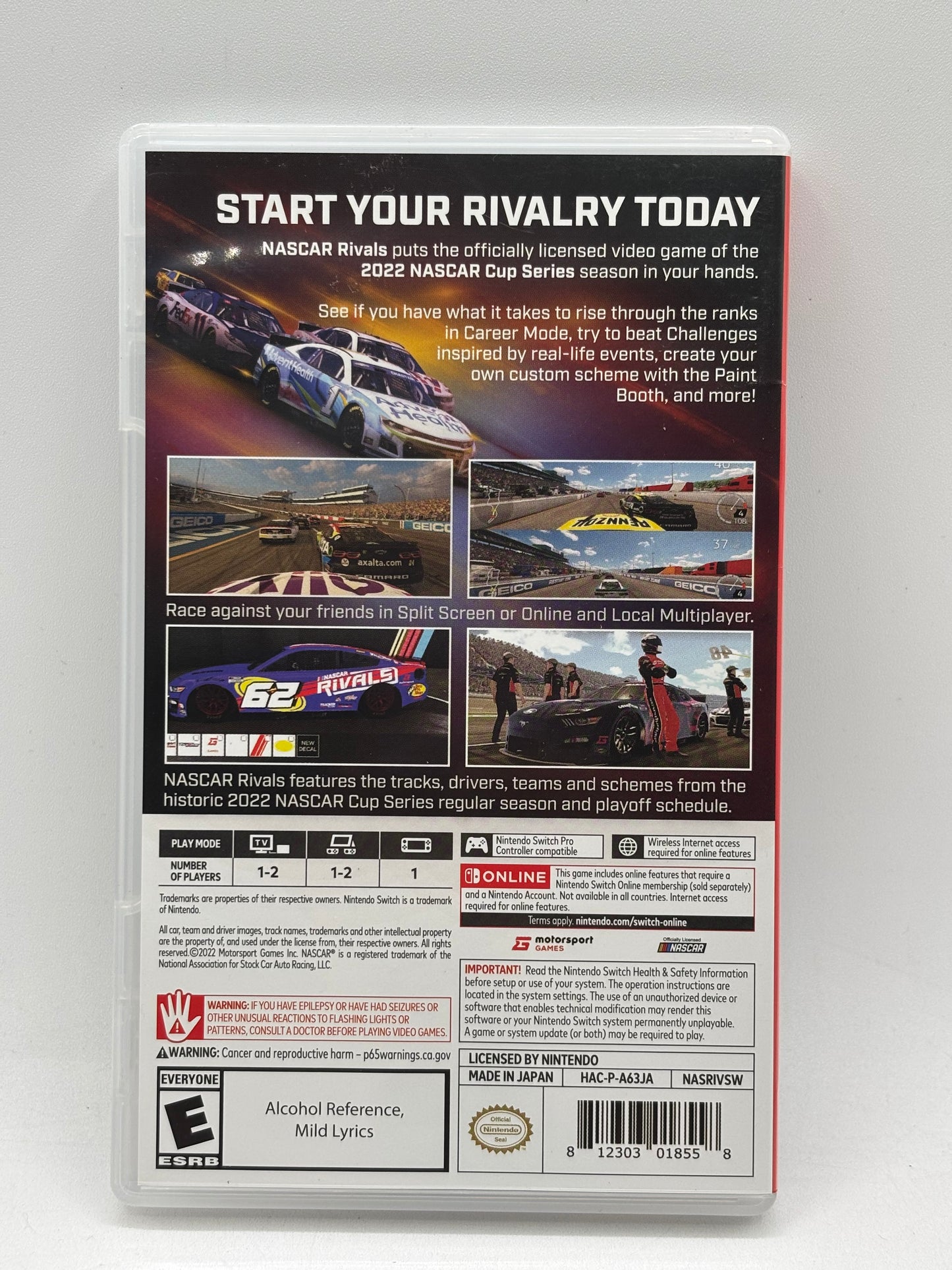 NASCAR Rivals Nintendo Switch, 2022 Motorsport Games TESTED & WORKING