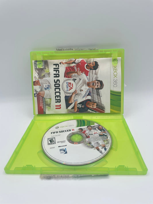 Xbox 360 FIFA Soccer 11 Video Game - Used With Box & Manual