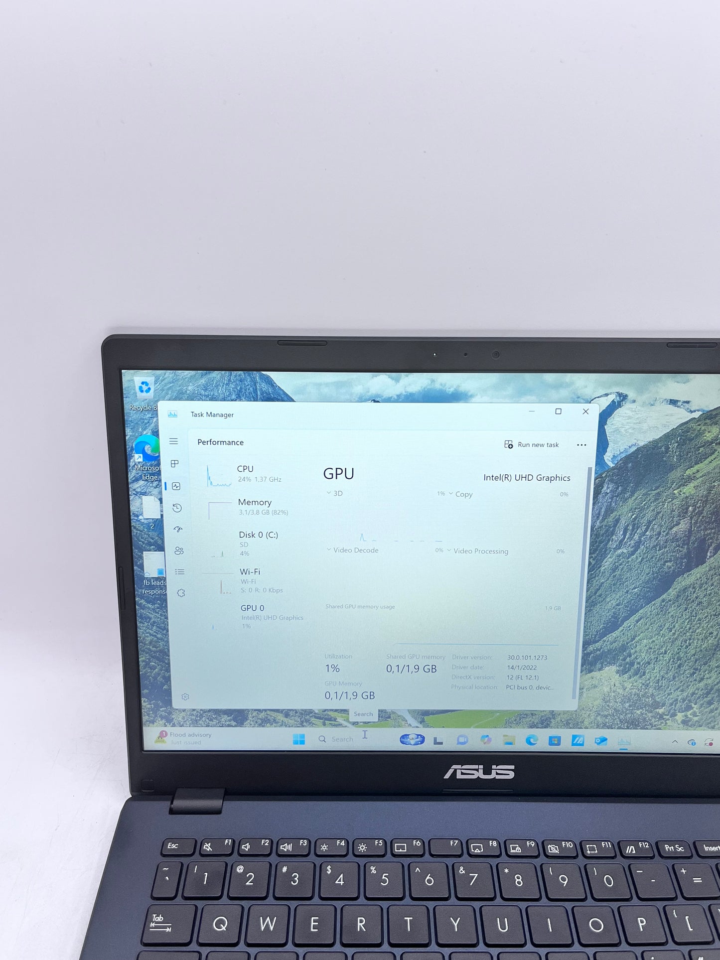 ASUS E410K Laptop 14" Intel Pentium N6000 4GB 64GB - Black