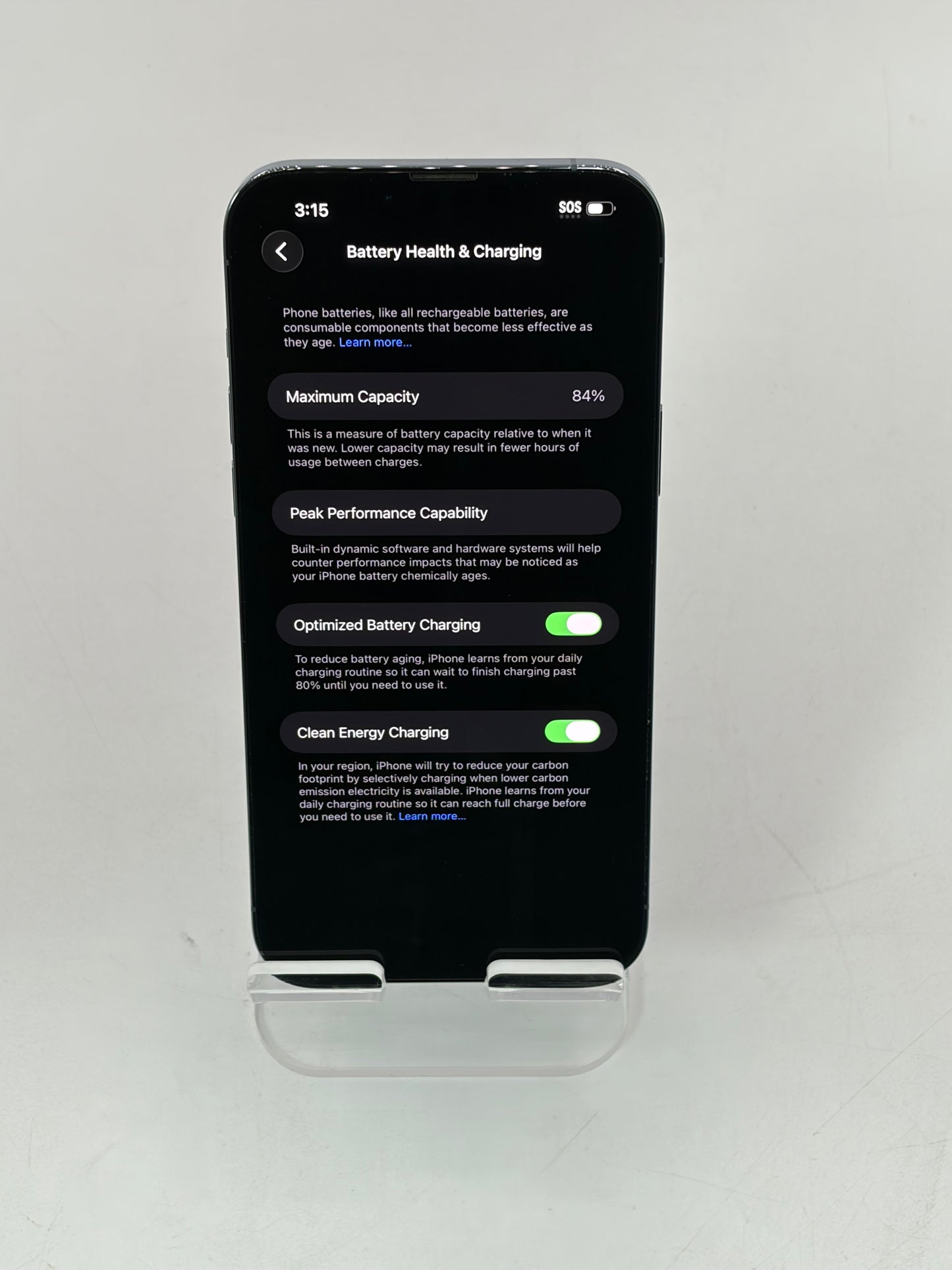 Unlocked Apple iPhone 13 Pro Max 128GB 6.7" A2484 NLF53LL/A - Blue 84% BH