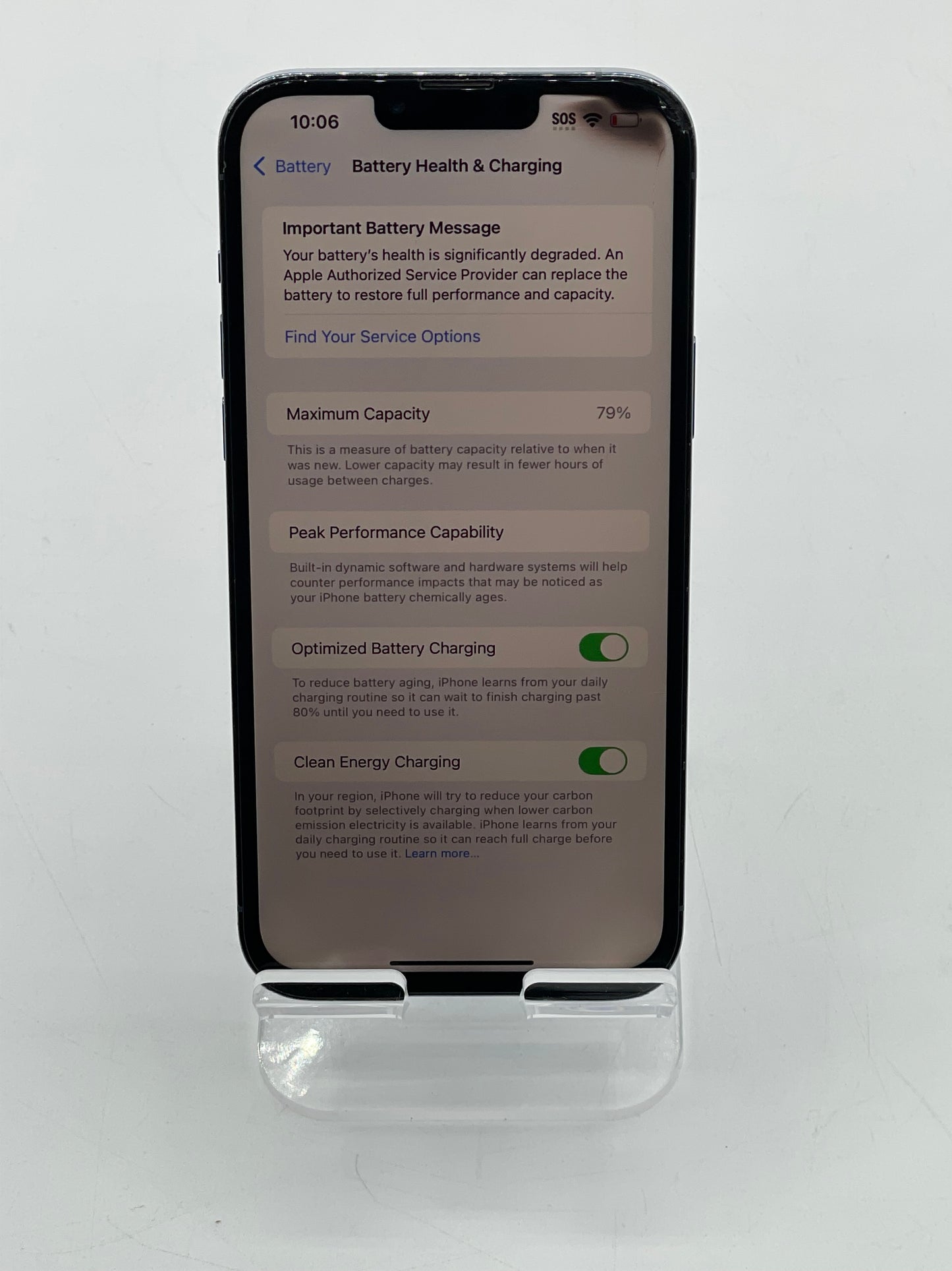 Unlocked Apple iPhone 13 Pro Max 6.7" 128GB Blue A2484 MLEG3LL/A