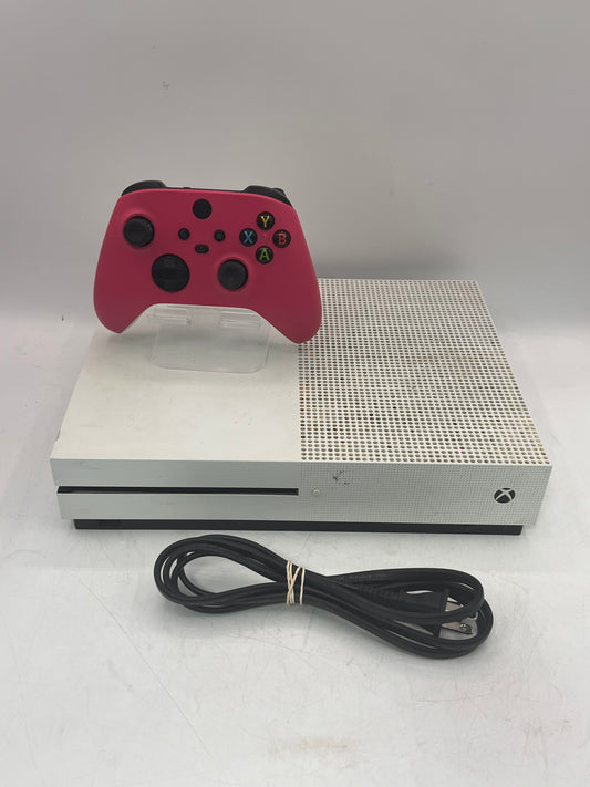 Microsoft Xbox One S 1681 2016 512GB White Console with Controller and HDMI Cable