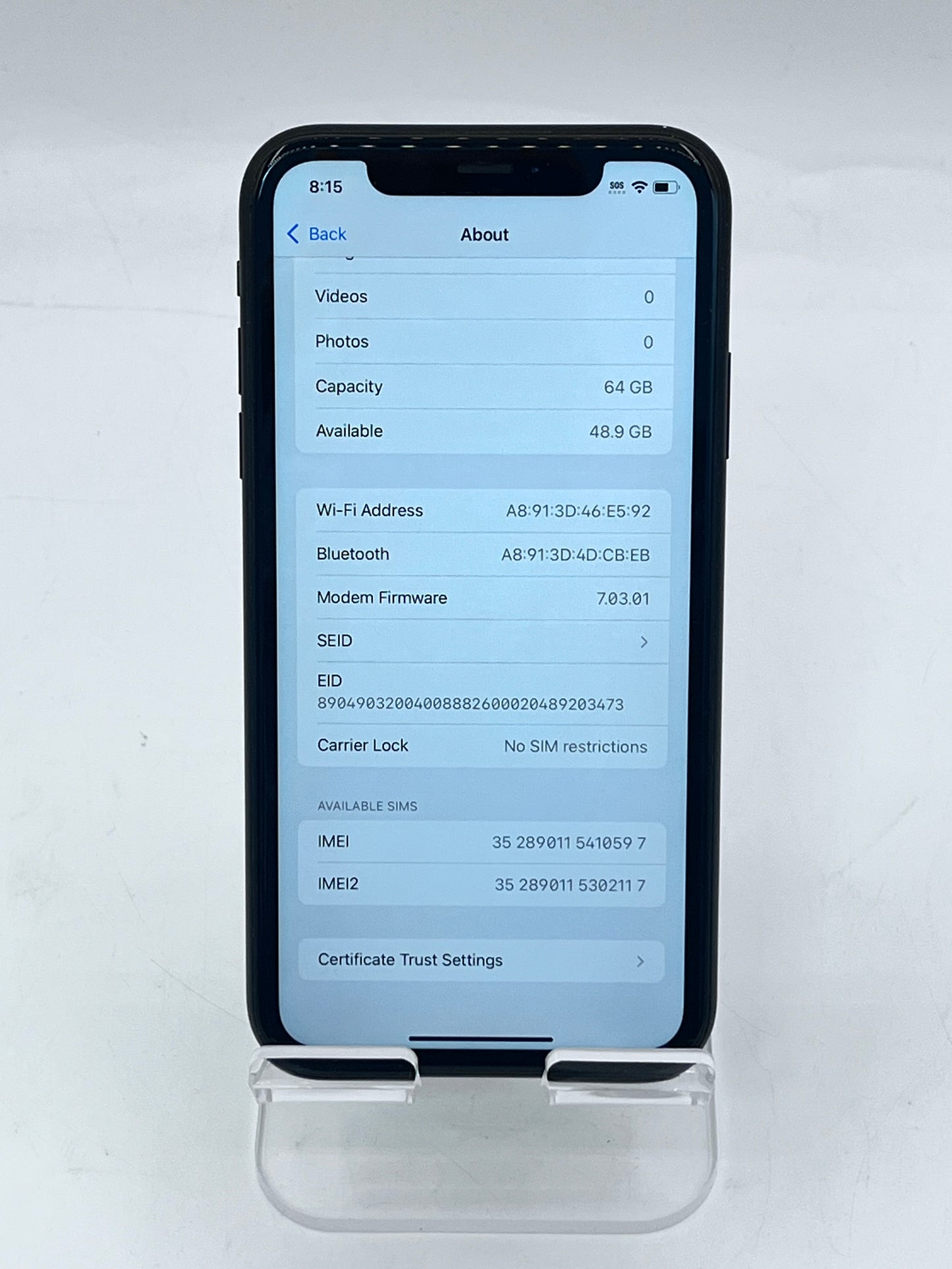 Unlocked Apple iPhone XR 6.1" MH6F3LL/A A1984 64GB - Black Free Shipping