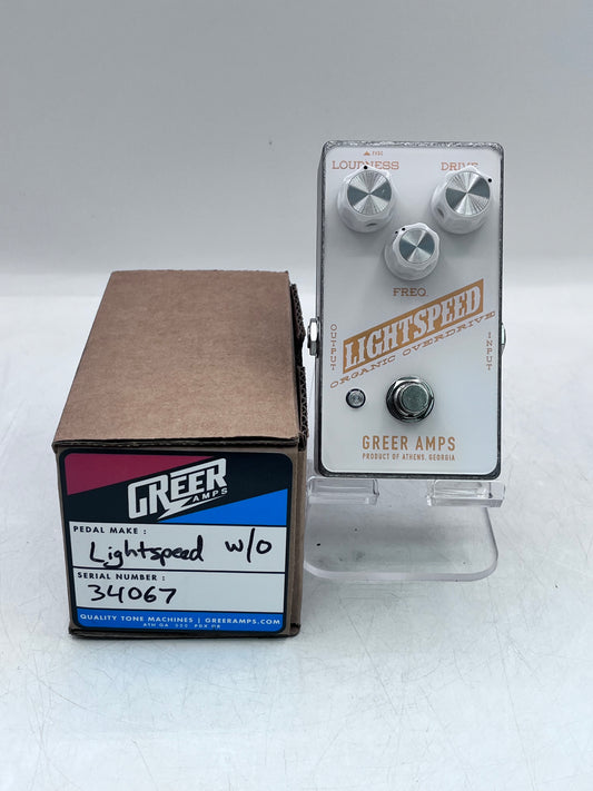 Lightspeed Greer Amps Organic Overdrive Guitar Pedal Used with Box - White