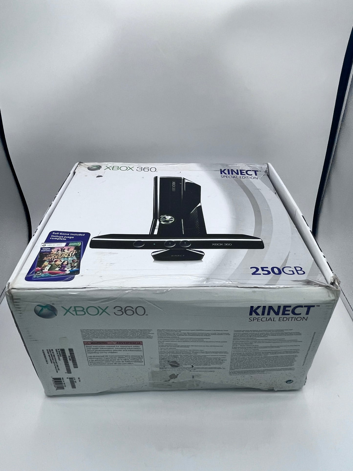 Xbox 360 S Kinect Special Edition Glossy Black 250 GB w/ Box Tested Free Shipping