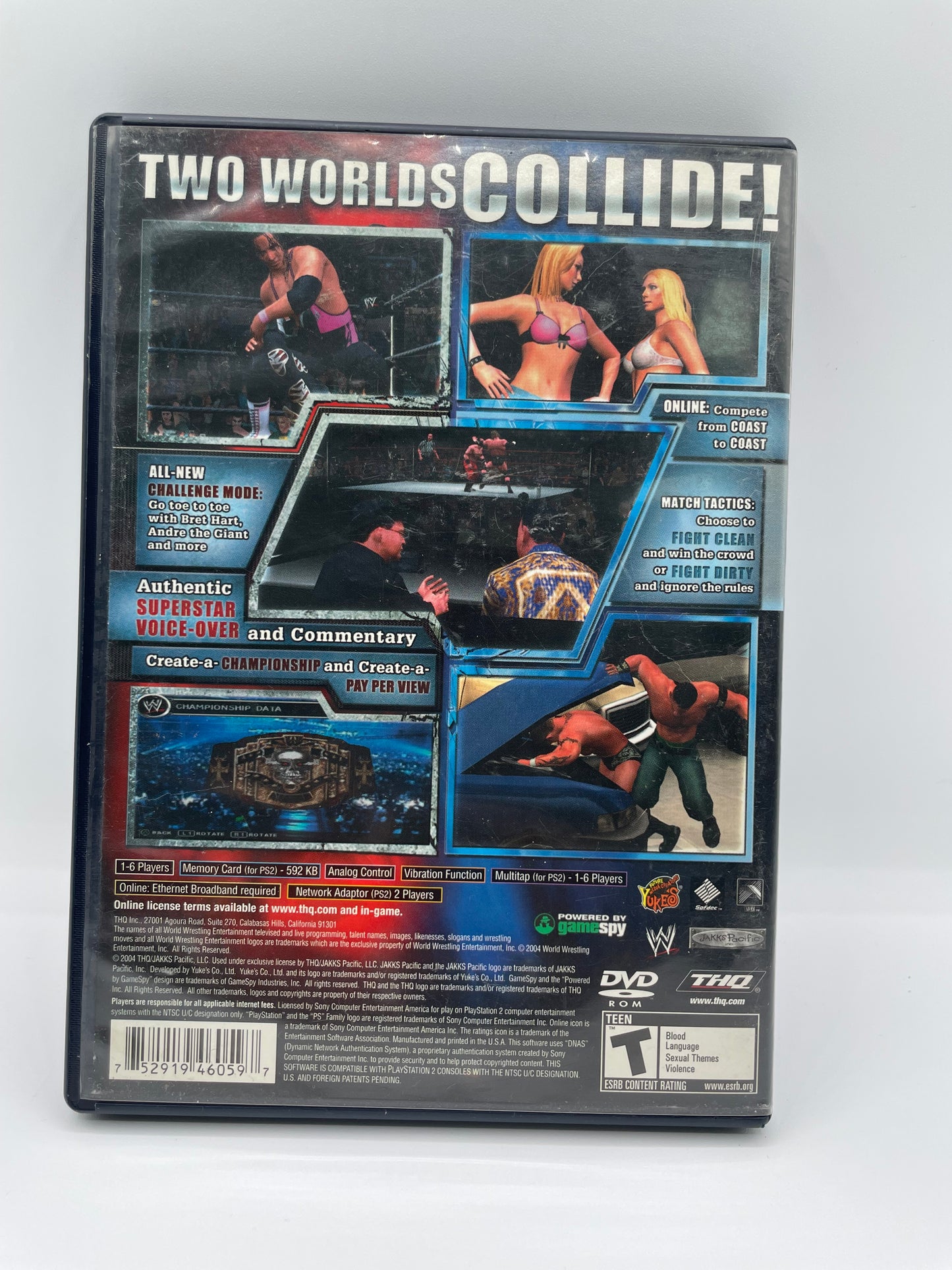 PlayStation 2 WWE Smackdown vs. Raw Video Game - Used with Box