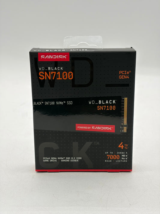 SanDisk 4TB WD BLACK SN7100 NVMe PCIe 4.0 M.2 Gen4 SSD 7000MB/s Black