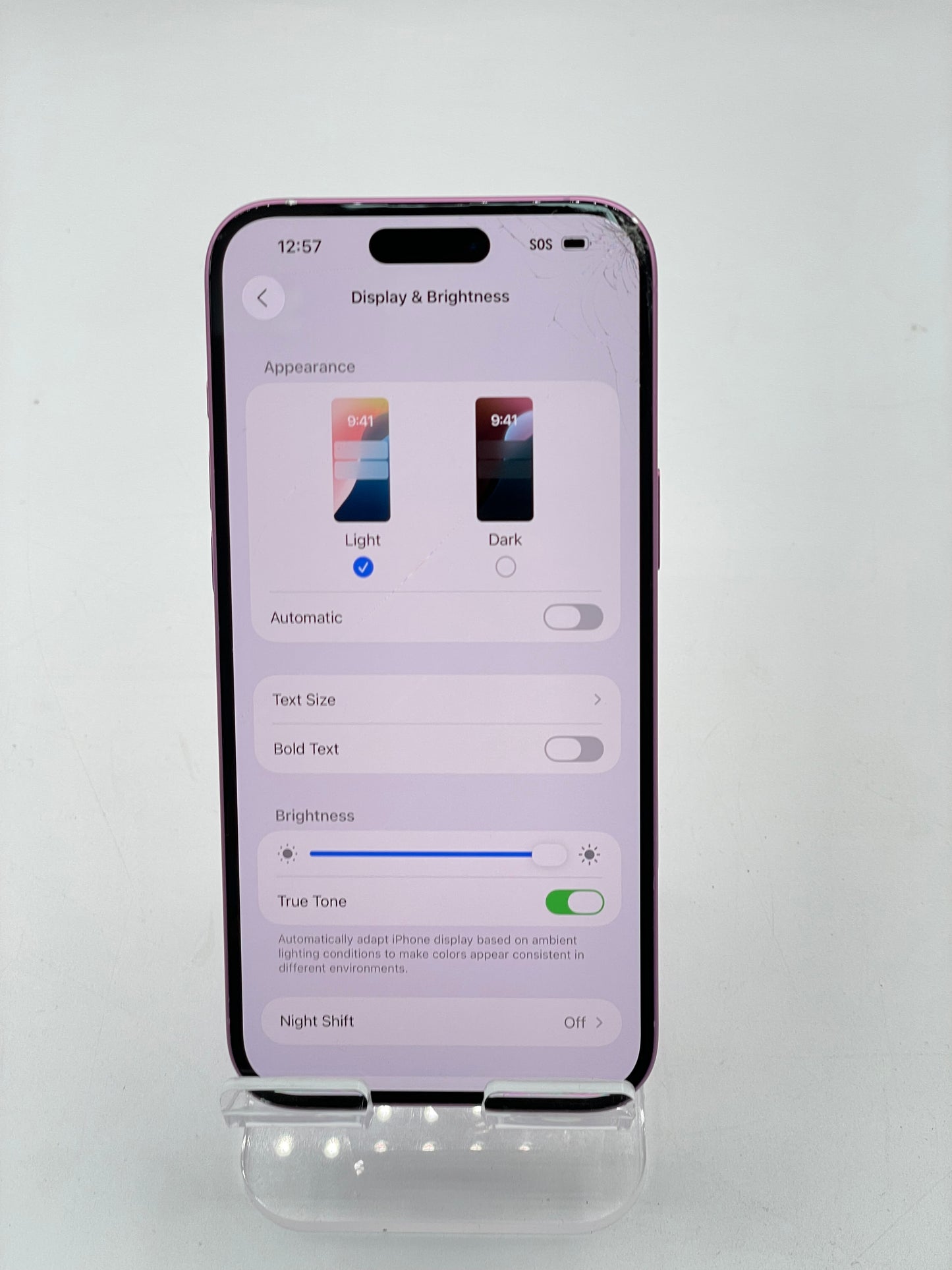 T-Mobile Only Apple iPhone 16 Plus 128GB A3082 MXUV3LL/A Pink READ