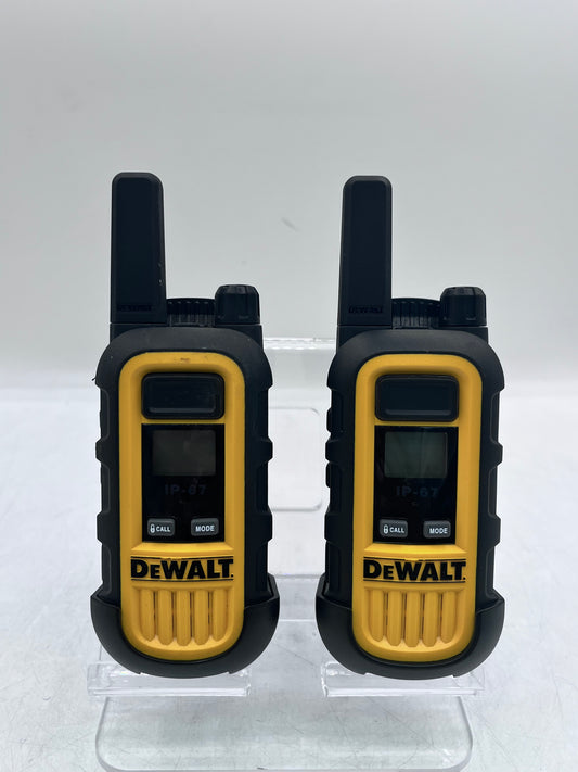 Gently used DEWALT DXFRS300 Two Way UHF/FM Radio Walkie Talkie - Set of 2