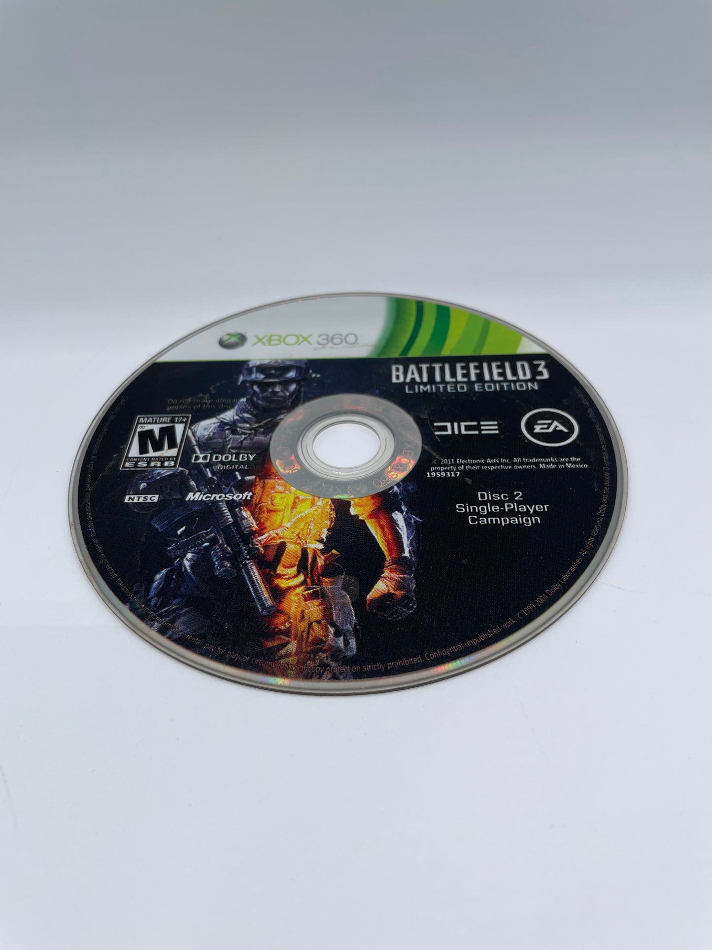 Xbox 360 Battlefield 3 Limited Edition Video Game - Used with Box