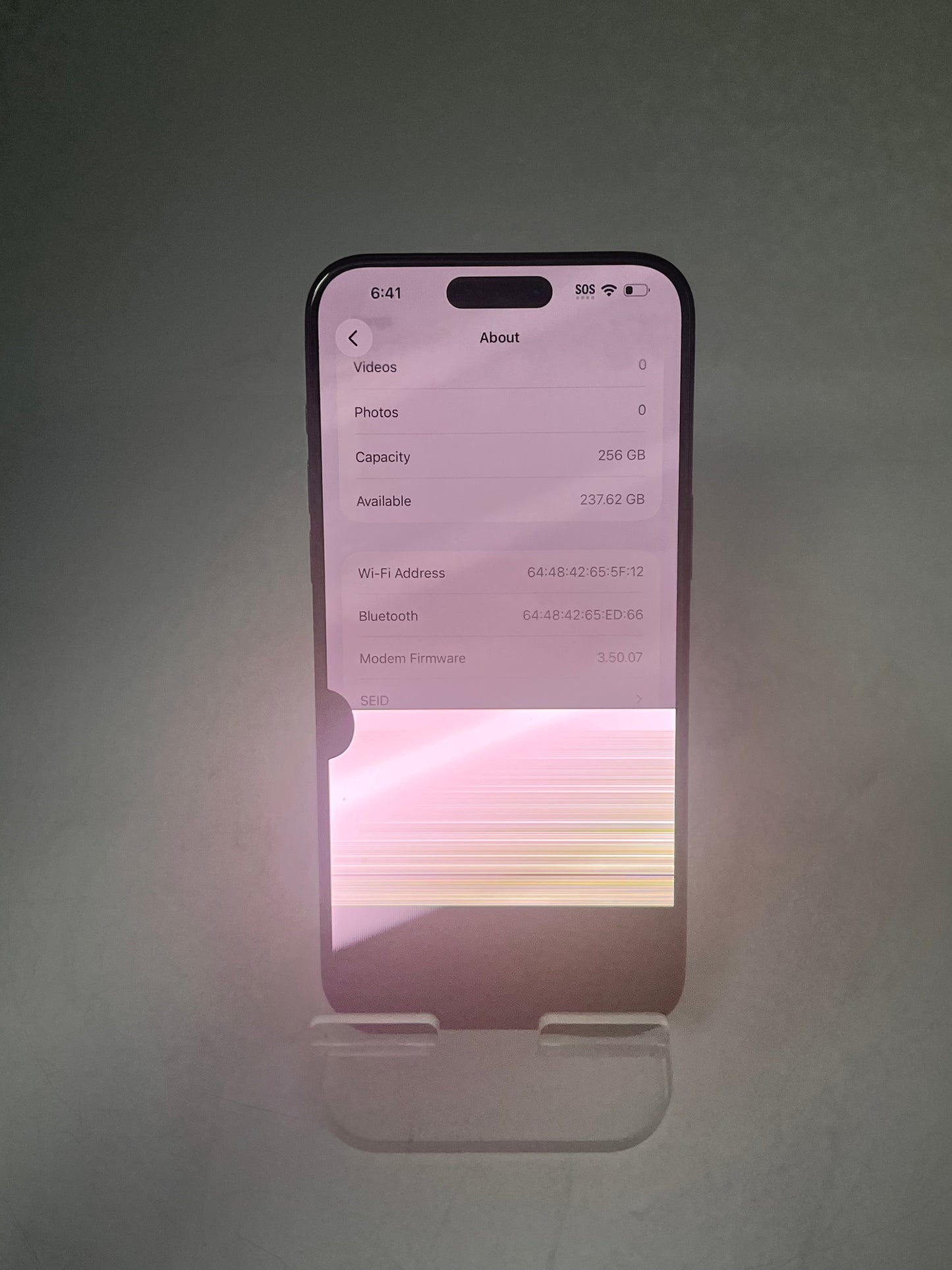 Unlocked Apple iPhone 15 Pro Max 256GB MU7Q3LL/A A2849 GoId Broken