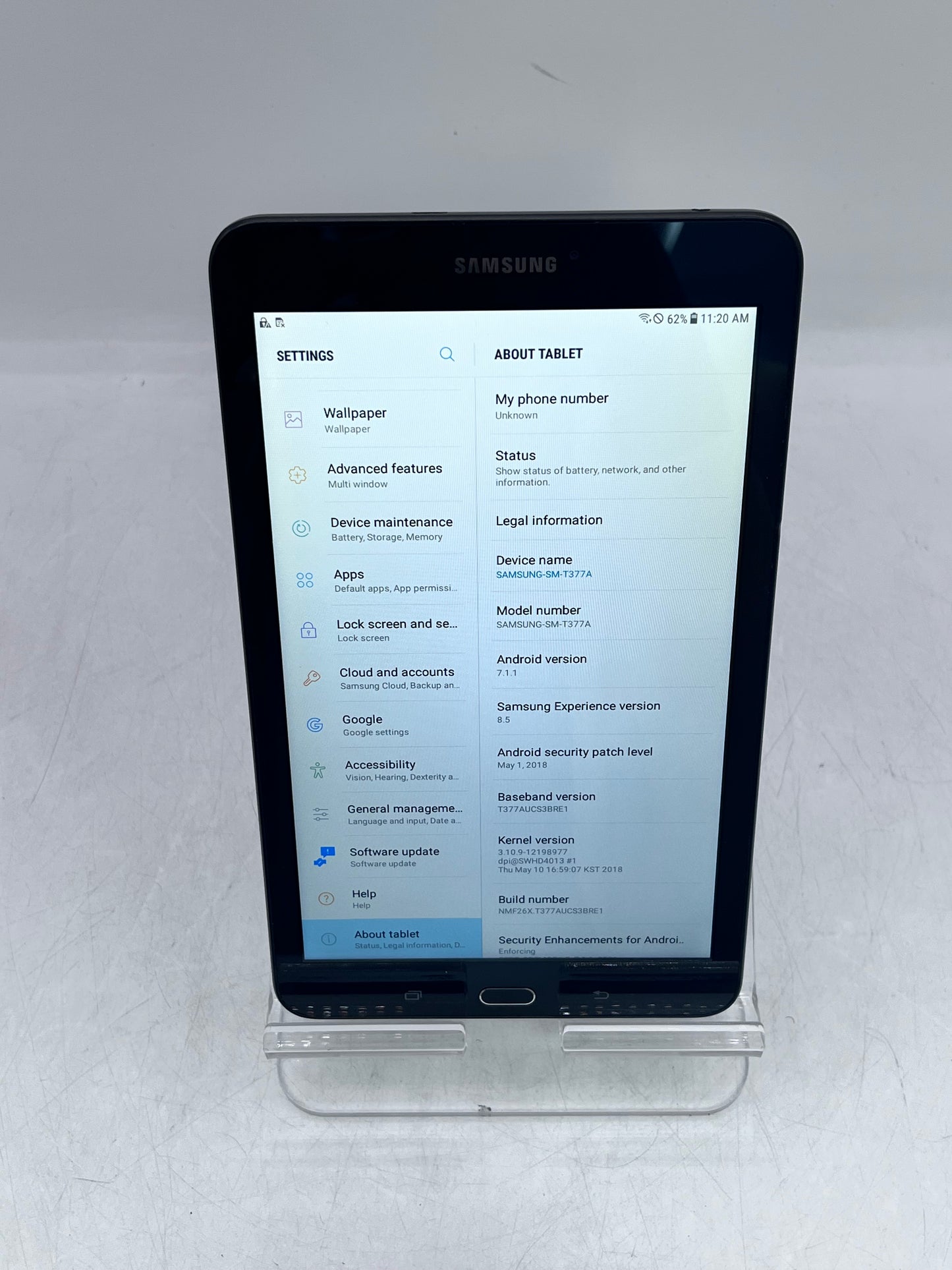 Samsung Galaxy Tab E 8.0" SM-T377A (ATT) 16gb 4G LTE Tablet
