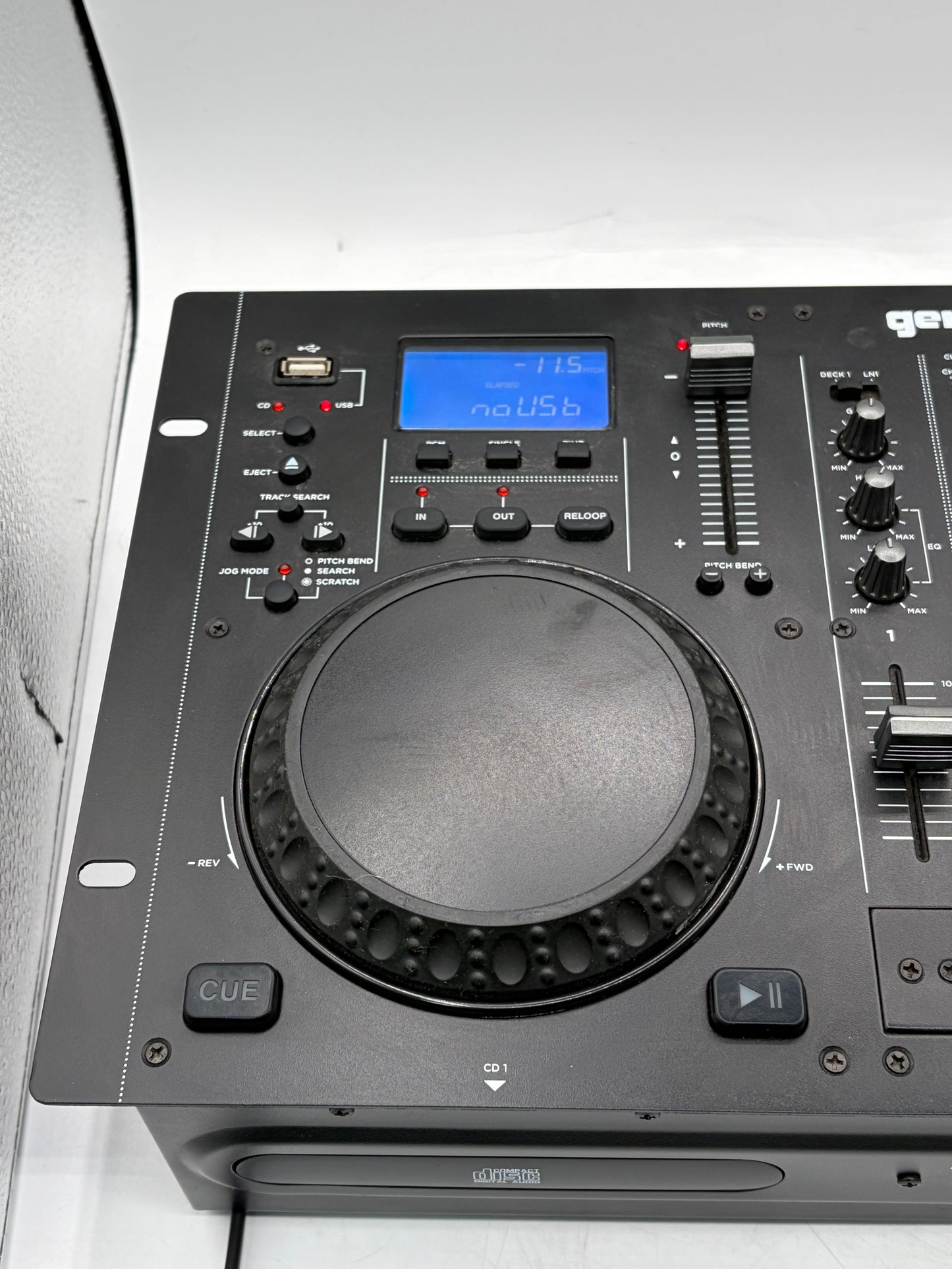 Gemini CDM-4000 Dual CD/MP3/USB DJ Media Player - Black