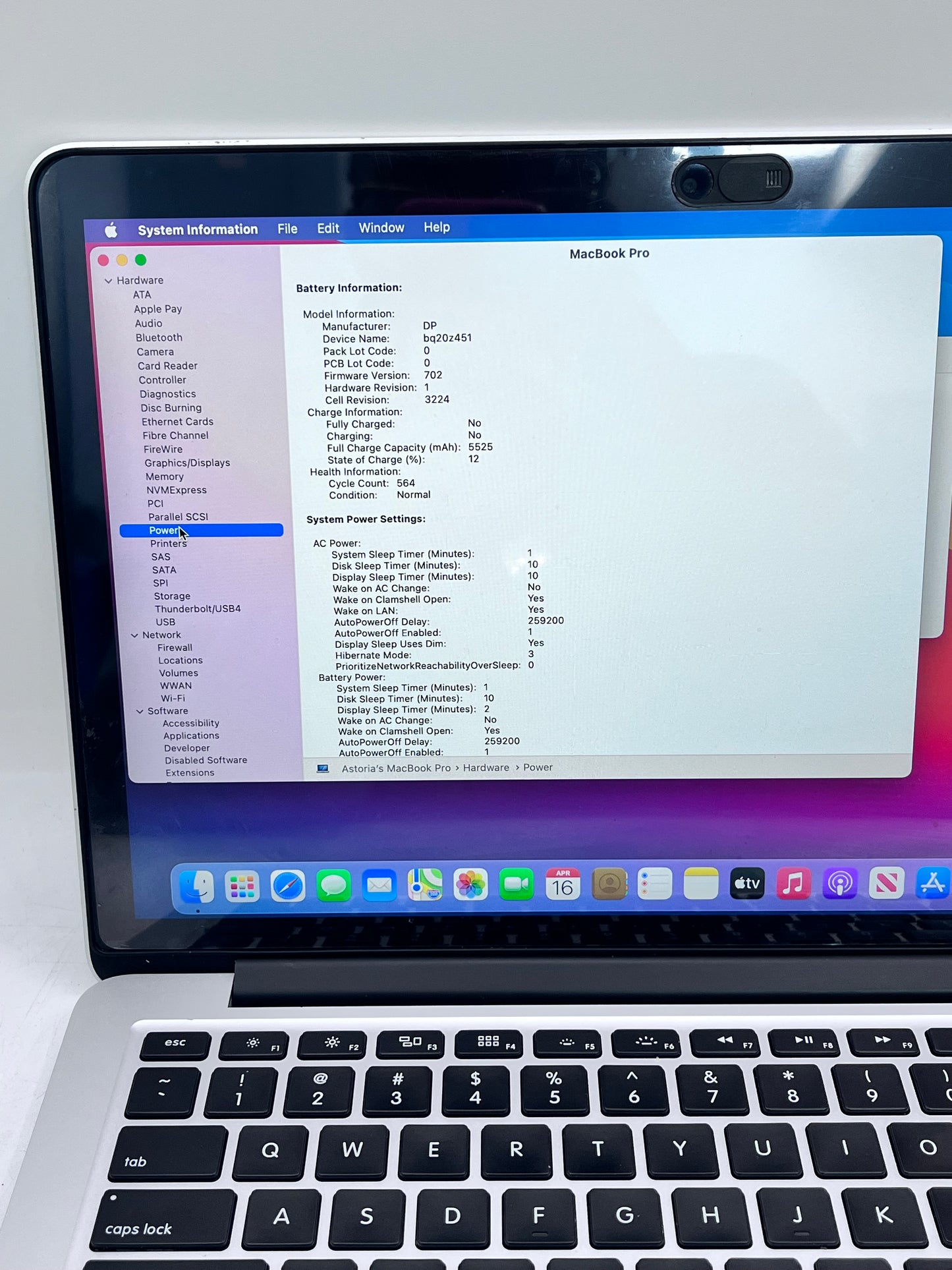 Apple MacBook Pro 13" A1502 (2015) - Core i5, 8GB RAM, 128GB SSD, Silver
