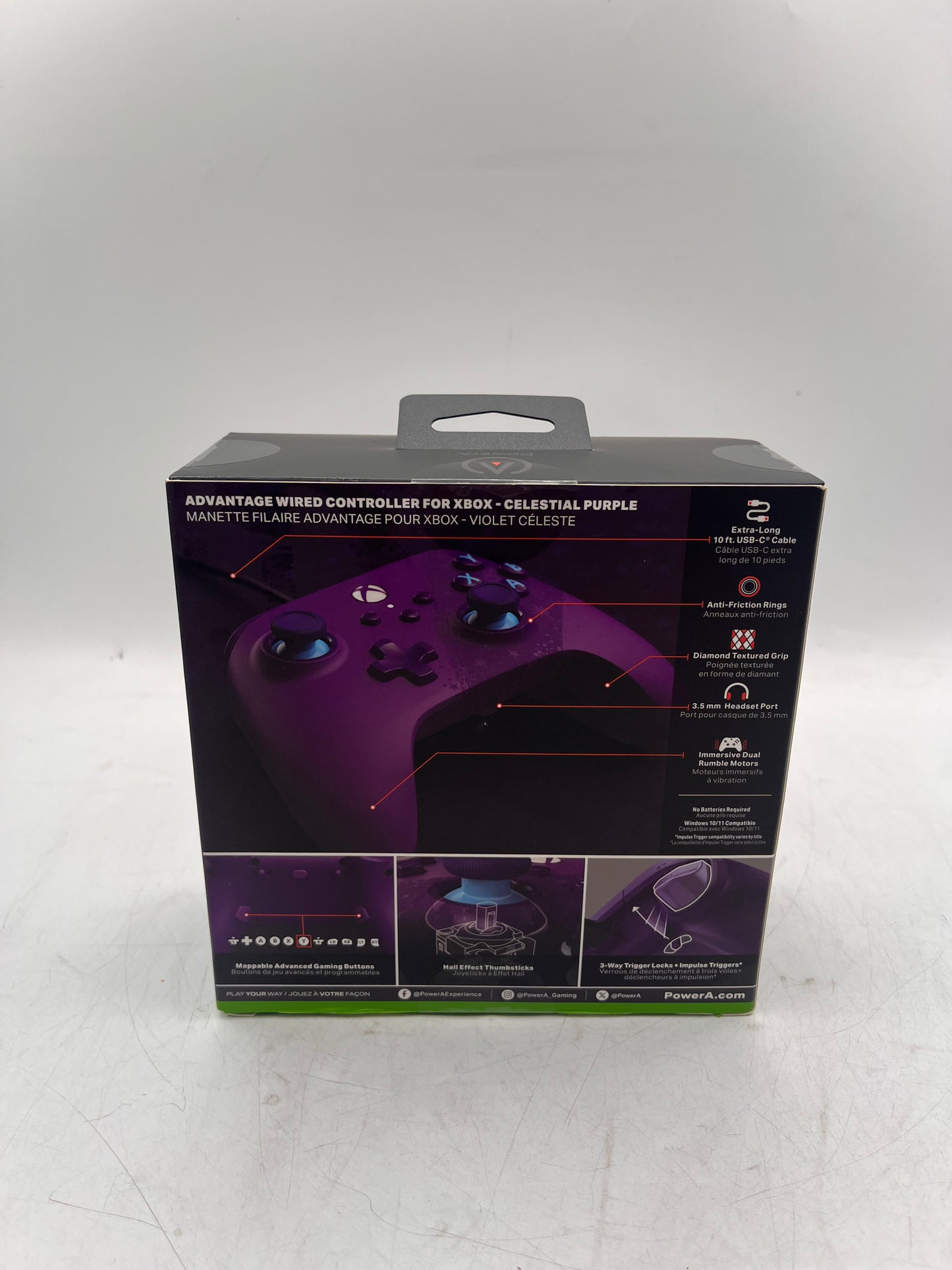 PowerA Xbox Series Advantage Wired Video Game Controller - Purple