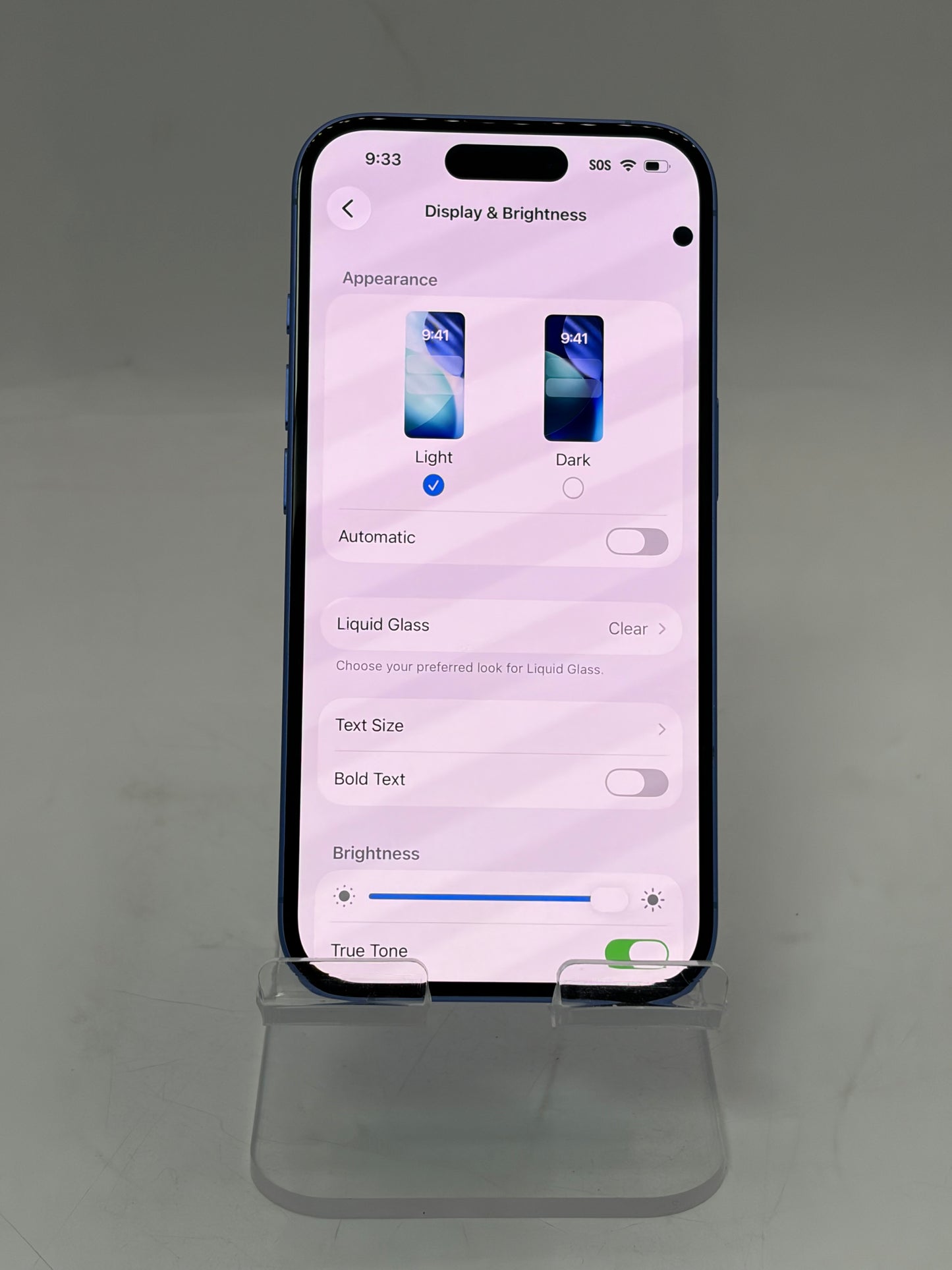 Unlocked Apple iPhone 16 128GB A3081 MYAT3LL/A - Blue 97% Battery CRACKED BACK
