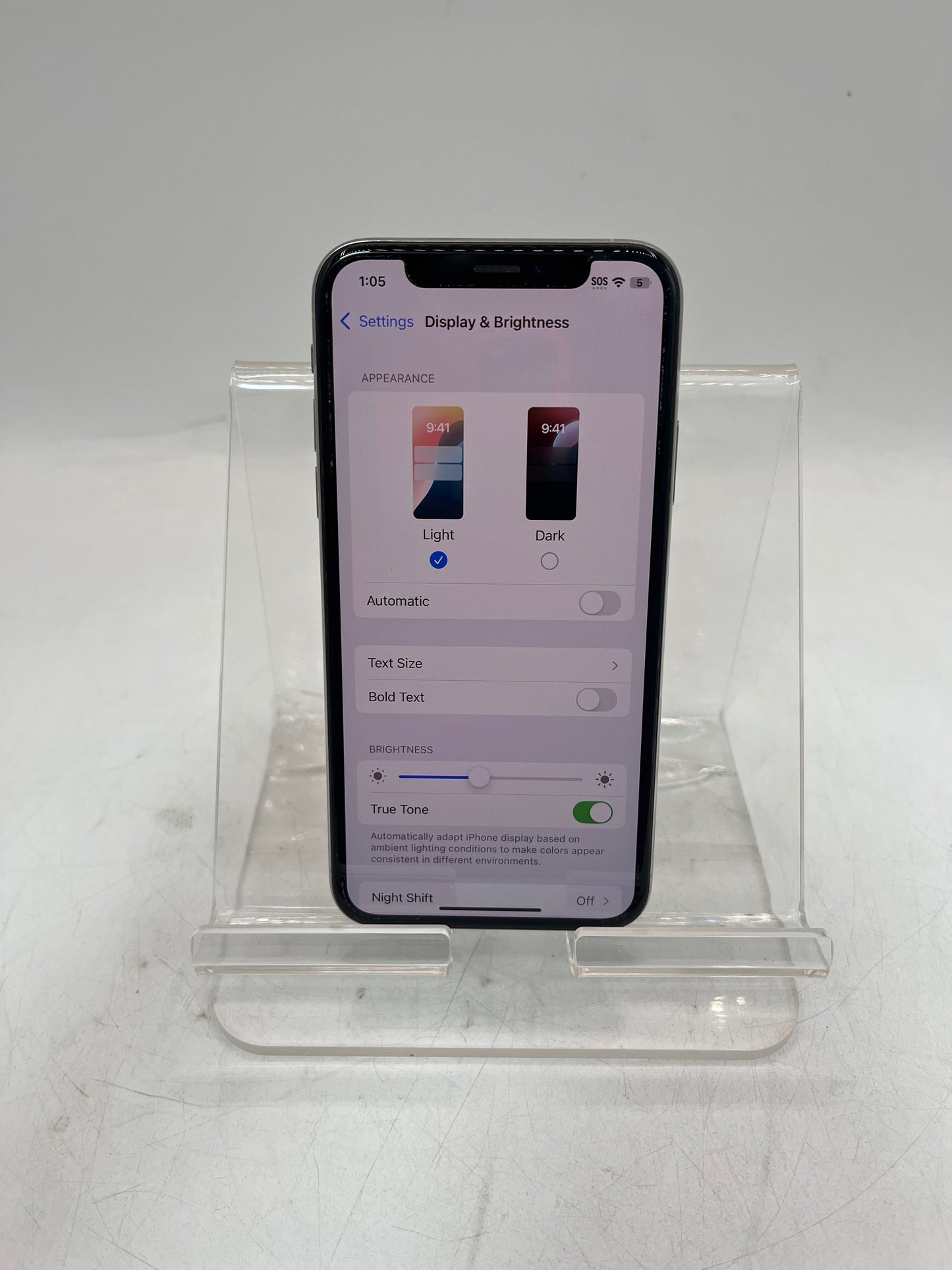 Unlocked Apple iPhone XS NTAH2LL/A A1920  64GB Silver BAD BATT