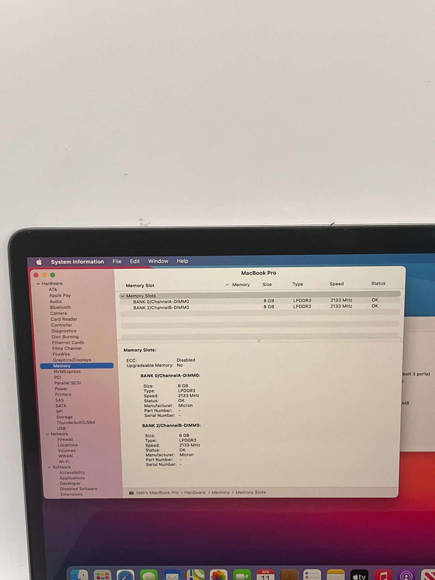 Apple MacBook Pro 13" A2159 2019 Core i5 16GB 128GB Space Gray