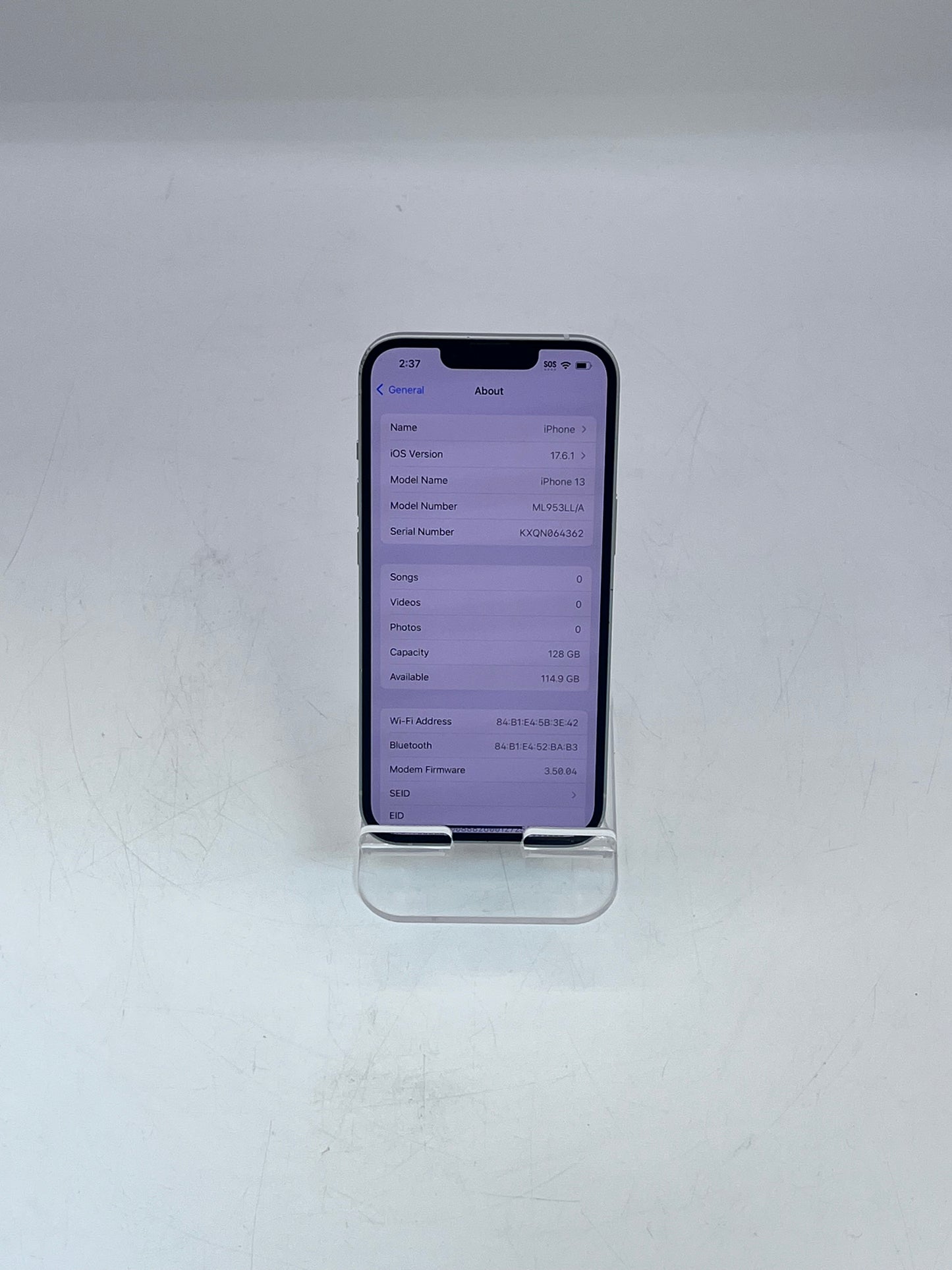 Apple iPhone 13 128GB Starlight AT&T Only A2482 ML953LL/A