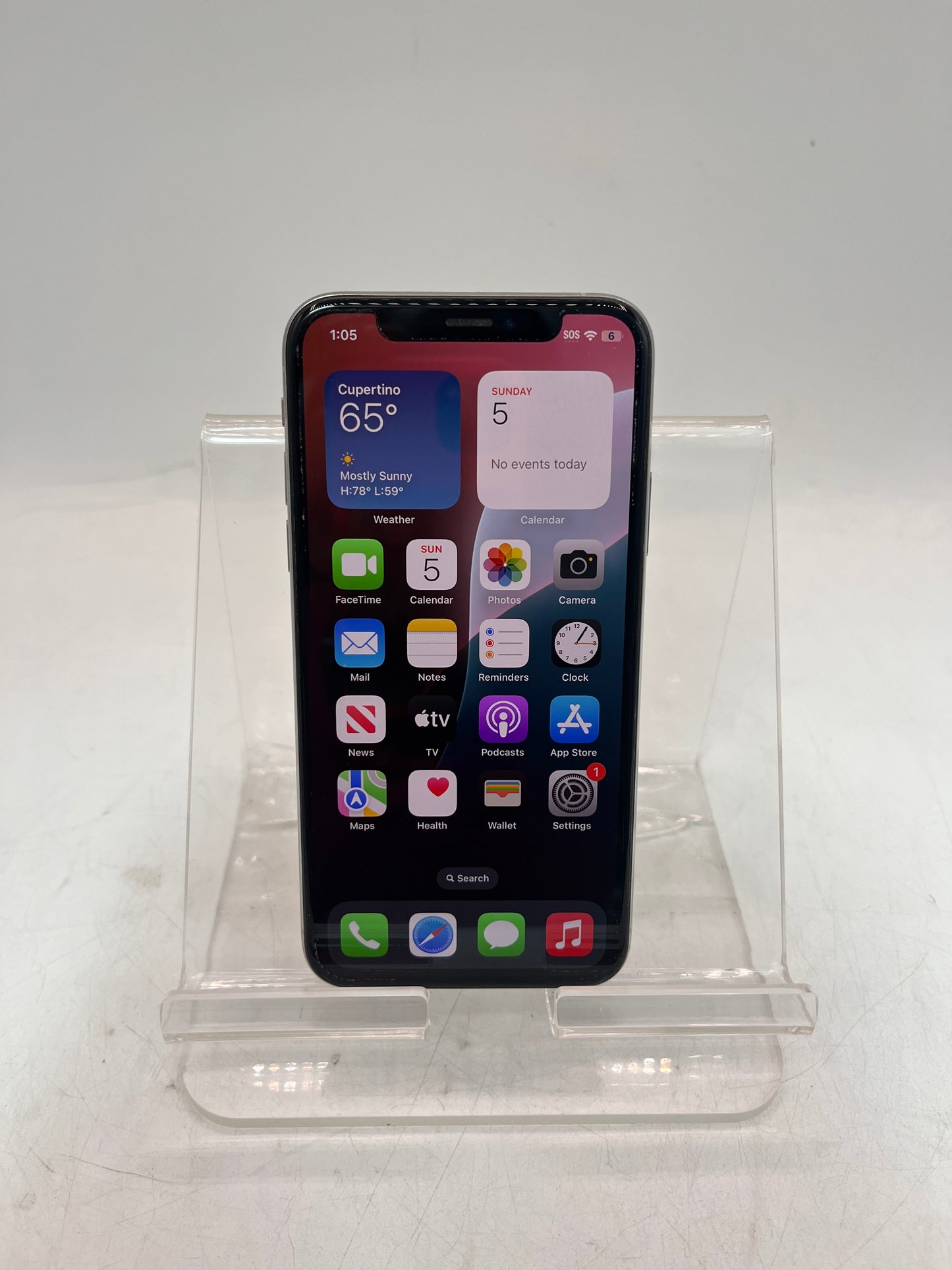Unlocked Apple iPhone XS NTAH2LL/A A1920  64GB Silver BAD BATT