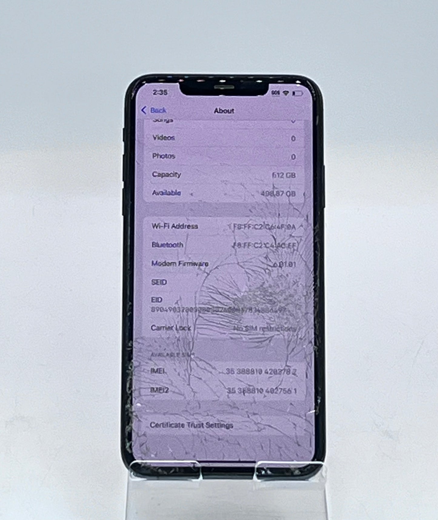 Apple iPhone 11 Pro Max 512GB Unlocked A2161 MWGT2LL/A READ GREEN