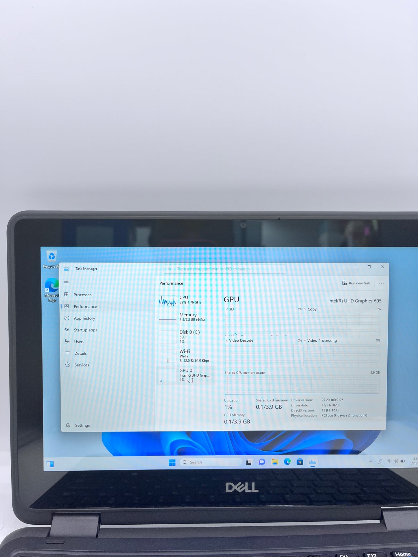 Dell Latitude 3190 Intel Pentium N5030 4GB  128GB - Silver