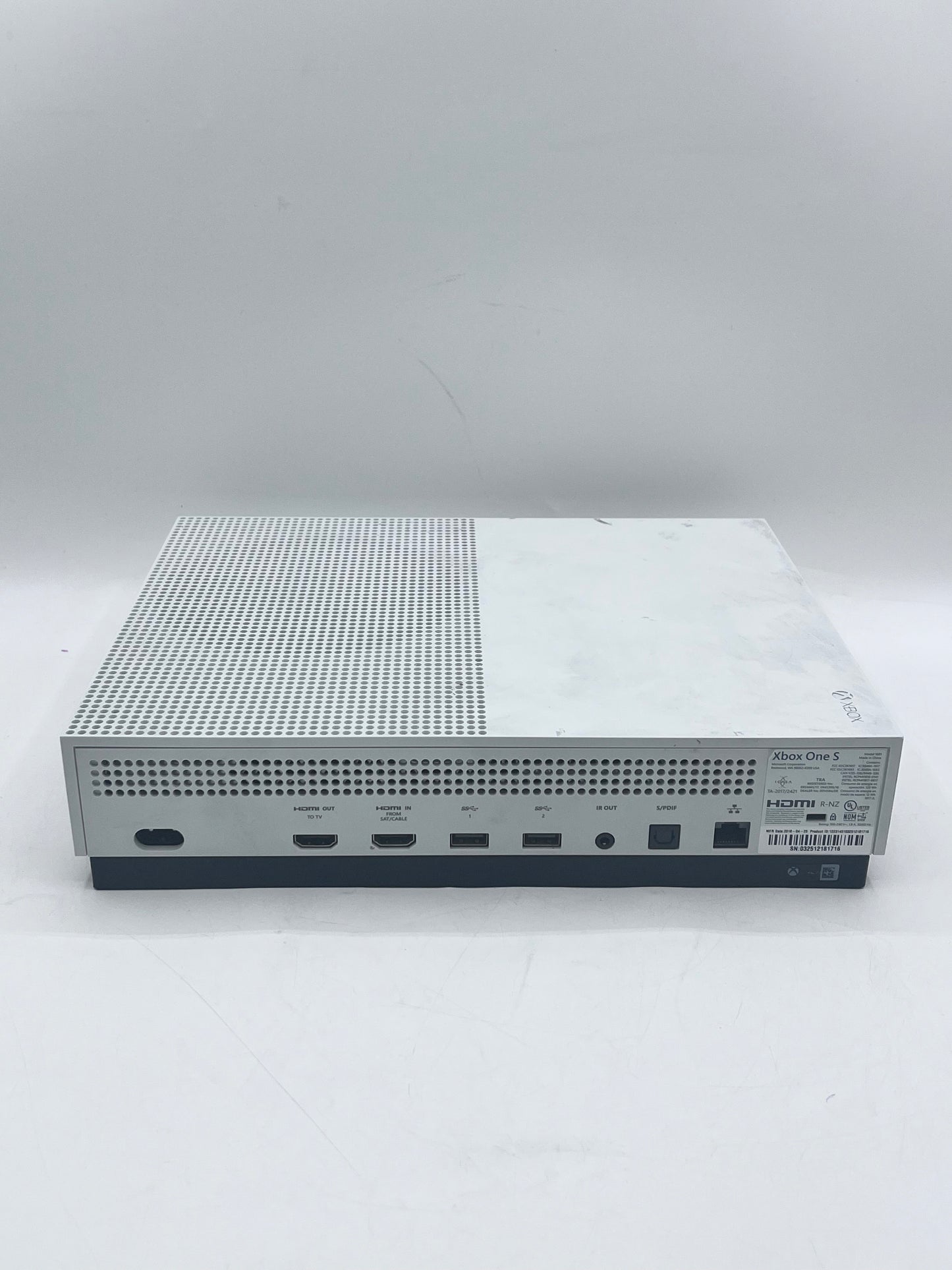 Microsoft Xbox One S 1TB Model 1681 White - Tested & Working w/ Cords Free Shipping
