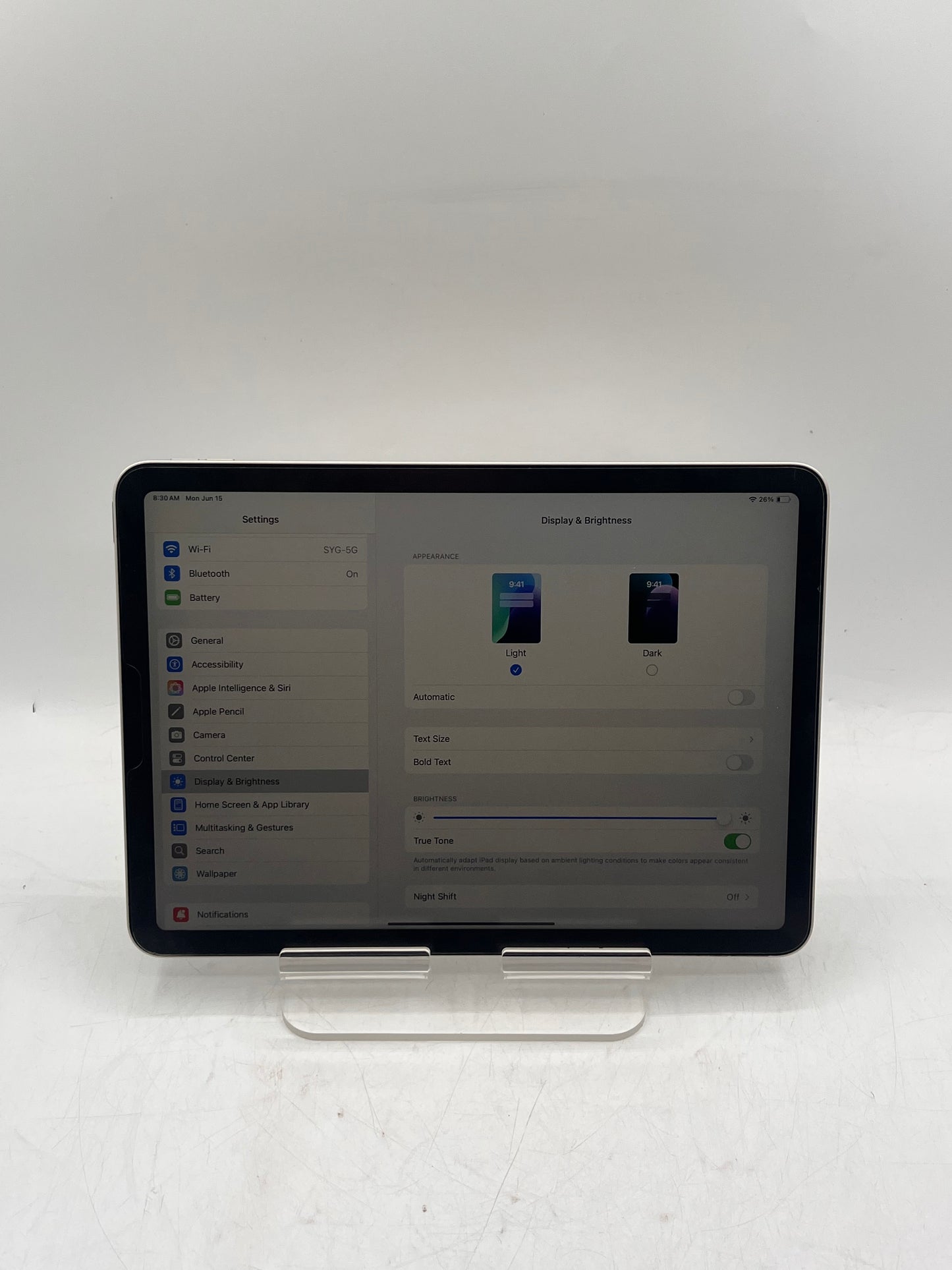 Apple iPad Air 5th Gen A2588 MM9F3LL/A 64GB Wi-Fi Only Silver