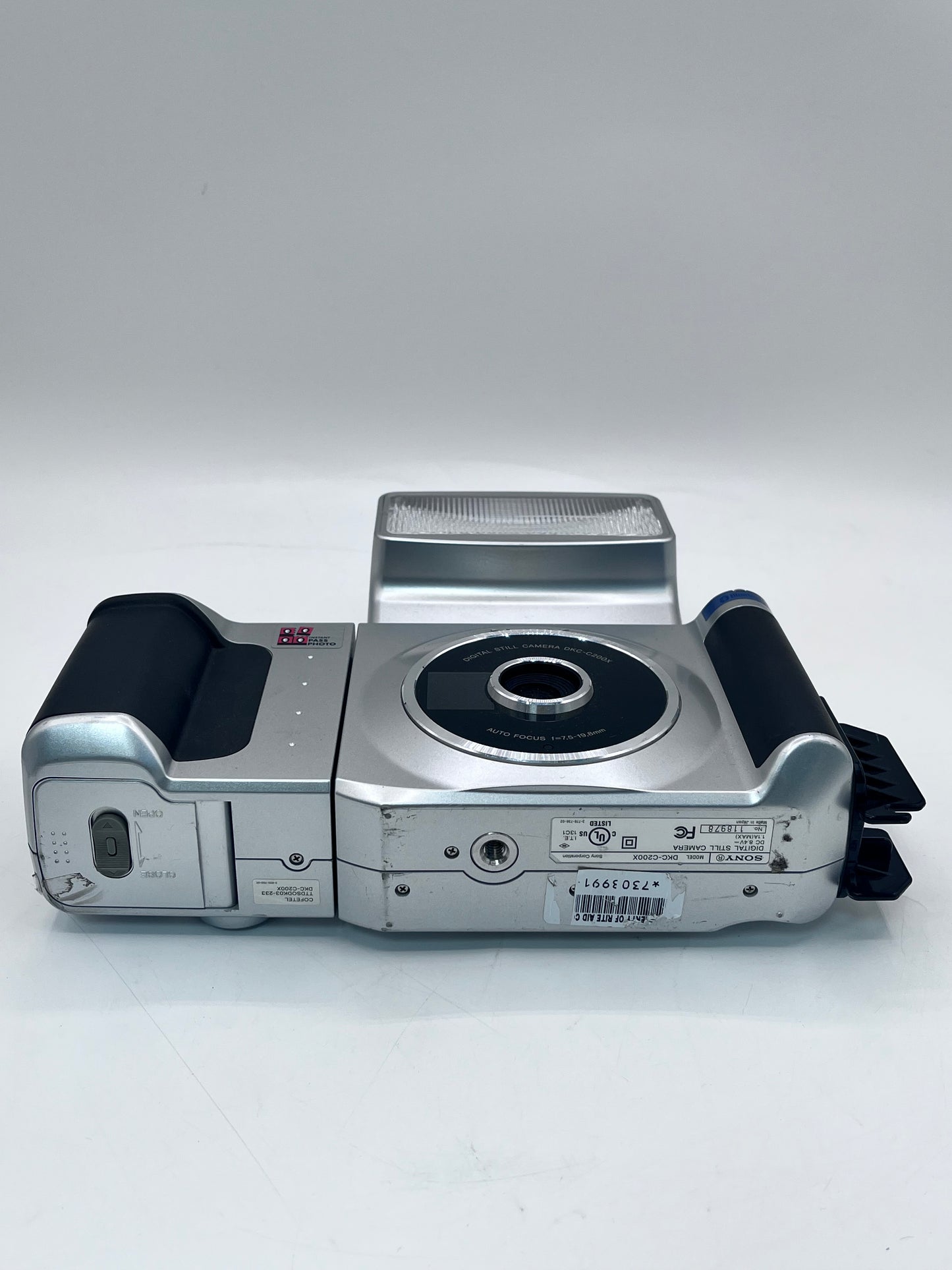 Sony DKC-C200X Instant Passport Photo Digital Camera with 4 Print Packs - Silver