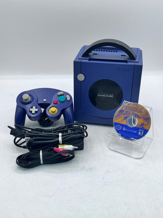 Nintendo GameCube DOL-001 Gaming System - Indigo With Controller