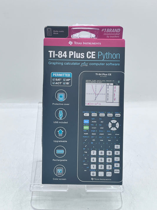 Brand New Texas Instruments TI-84 Plus CE Python Graphing Calculator - Black