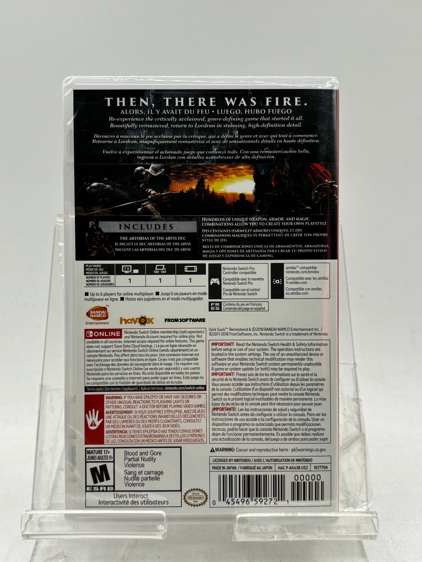 SEALED Dark Souls: Remastered (Nintendo Switch, 2018)